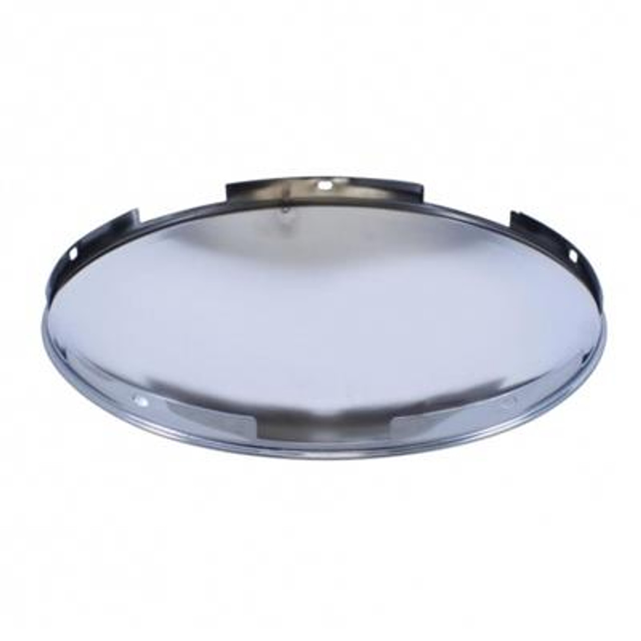 5 Even Notched Chrome Dome Front Hub Cap - 7/16" Lip