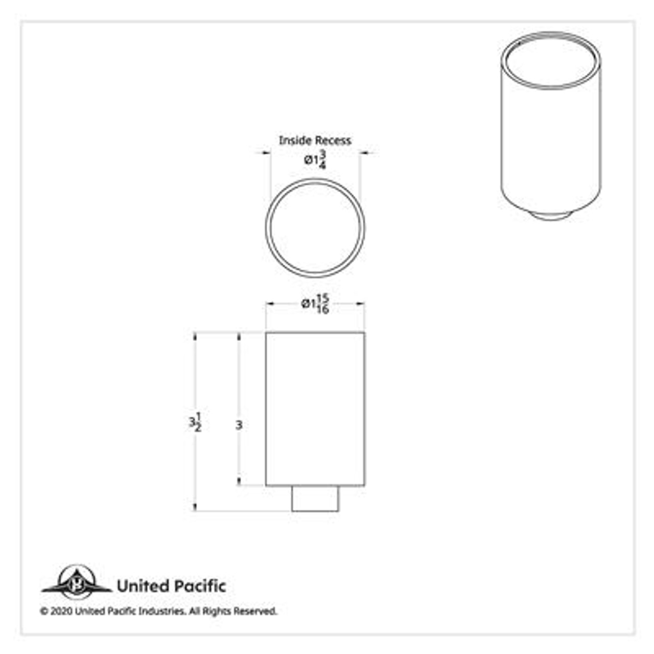 "Trailer" 3" Air Valve Knob - Green Glossy Sticker