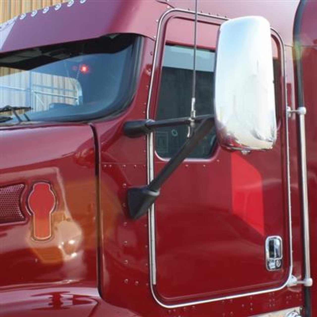 Chrome Heated Mirror Assembly For Kenworth T600/T660/T800 - Driver