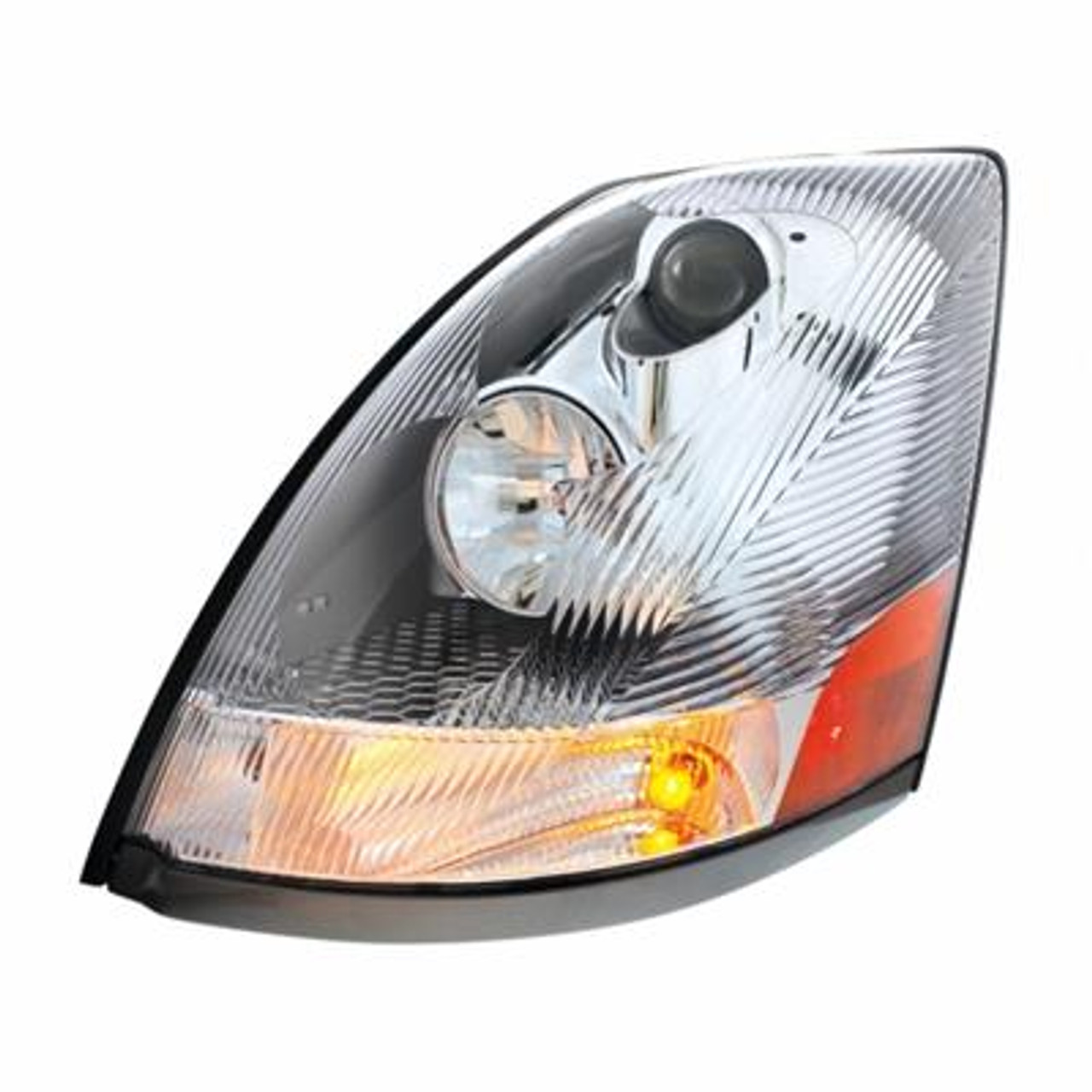 United Pacific makes a variety of headlight assemblies that will light up the road like never before. Applications are available for Peterbilt, Kenworth, Freightliner, and many more. Our headlights meet regulations for light emission and safety.