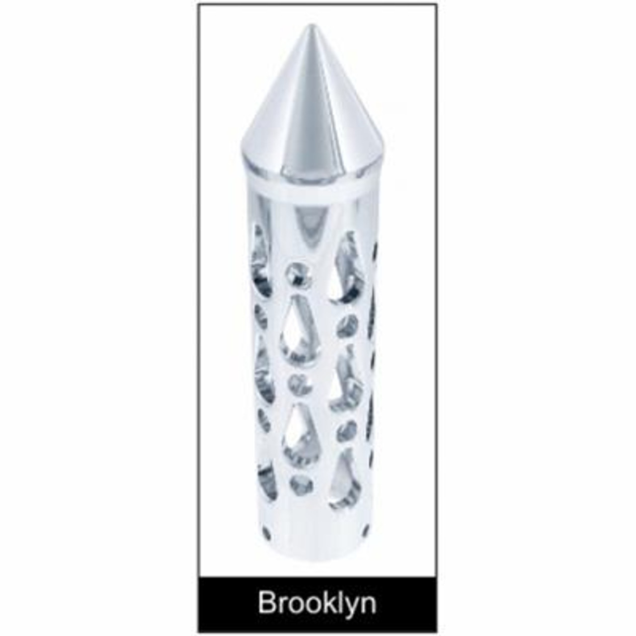 9" Chrome Air Horn Lever Set With "Brooklyn" Grip