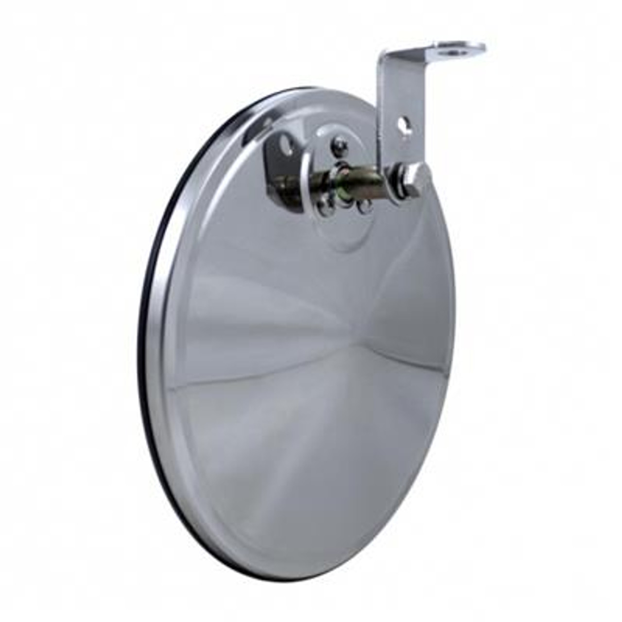 7-1/2" Stainless Steel Convex Mirror With Offset Mounting Stud