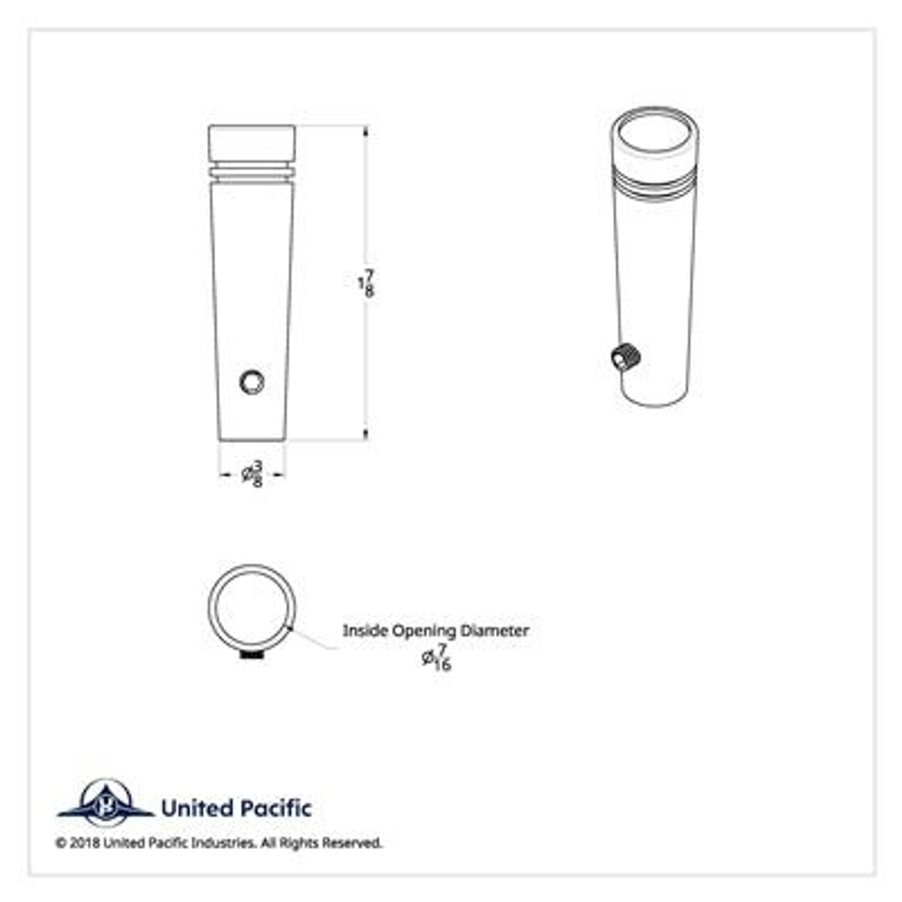 Short Toggle Switch Extension For Peterbilt - Red Crystal