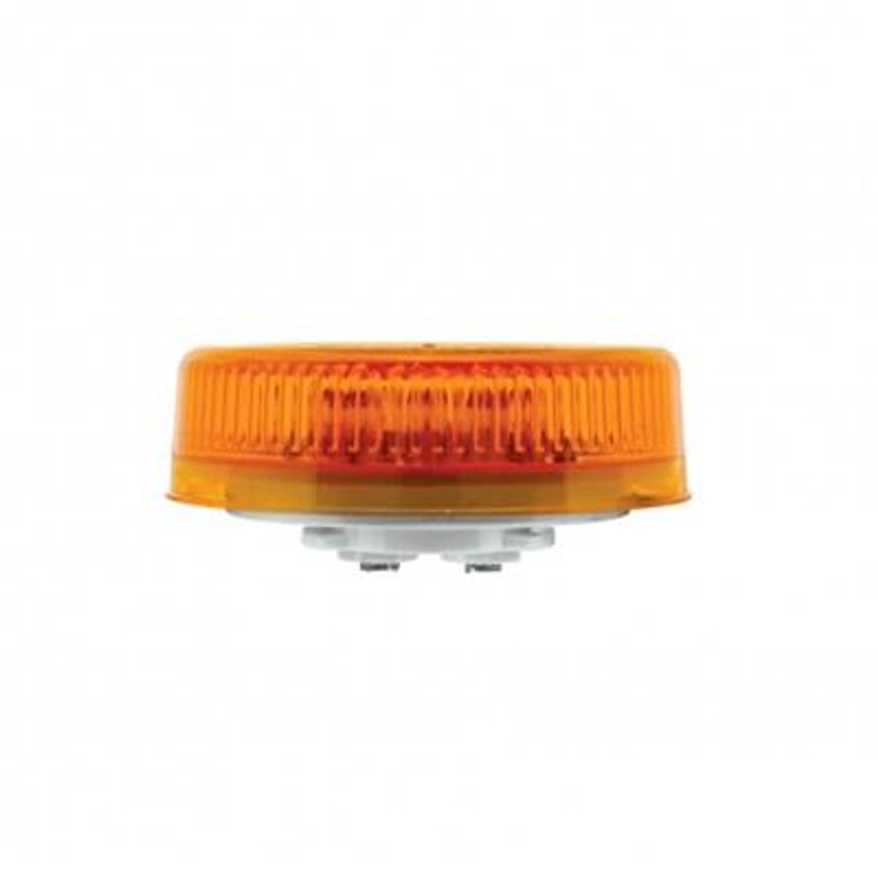 8 LED 2-1/2" Round Reflectorize Light (Clearance/Marker) - Amber LED/Amber Lens (Bulk)