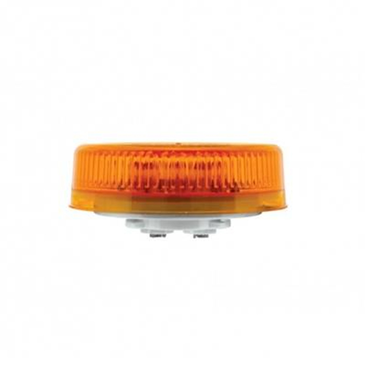 8 LED 2-1/2" Round Reflectorize Light Kit (Clearance/Marker) - Amber LED/Amber Lens