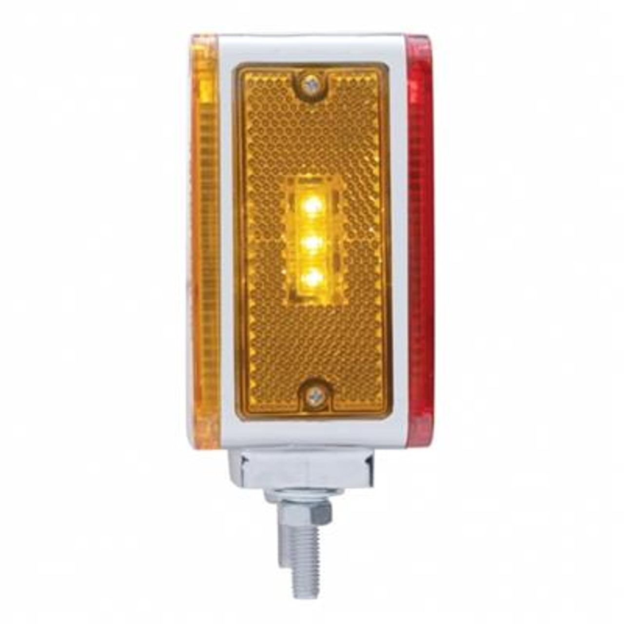39 LED Reflector Double Face Turn Signal Light (Driver) - Amber & Red LED/Amber & Red Lens