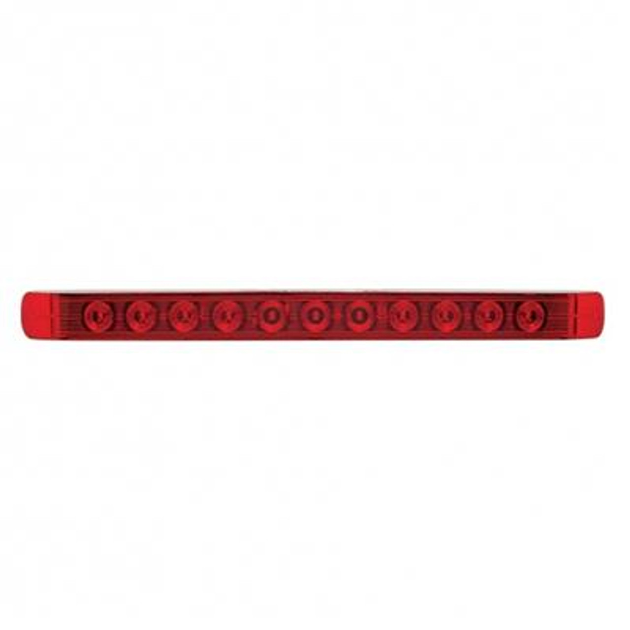 11 LED 17" Light Bar Only (Stop, Turn & Tail) - Red LED/Red Lens