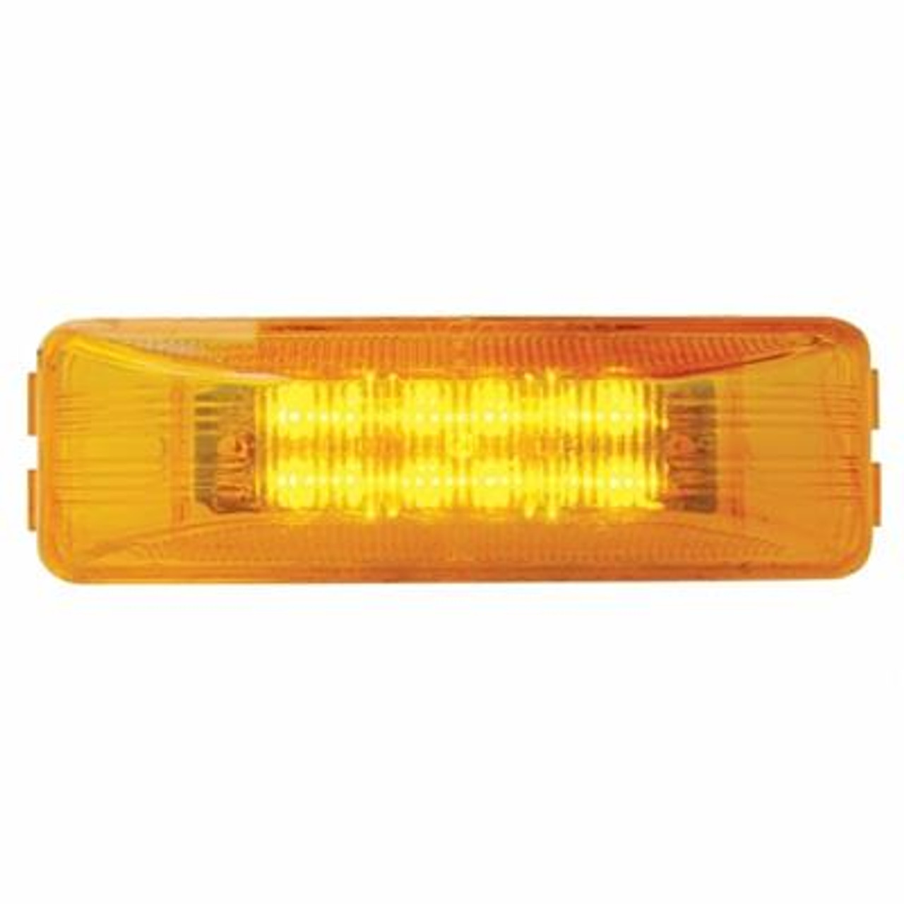 12 LED Rectangular Light Kit (Clearance/Marker) - Amber LED/Amber Lens (Bulk)
