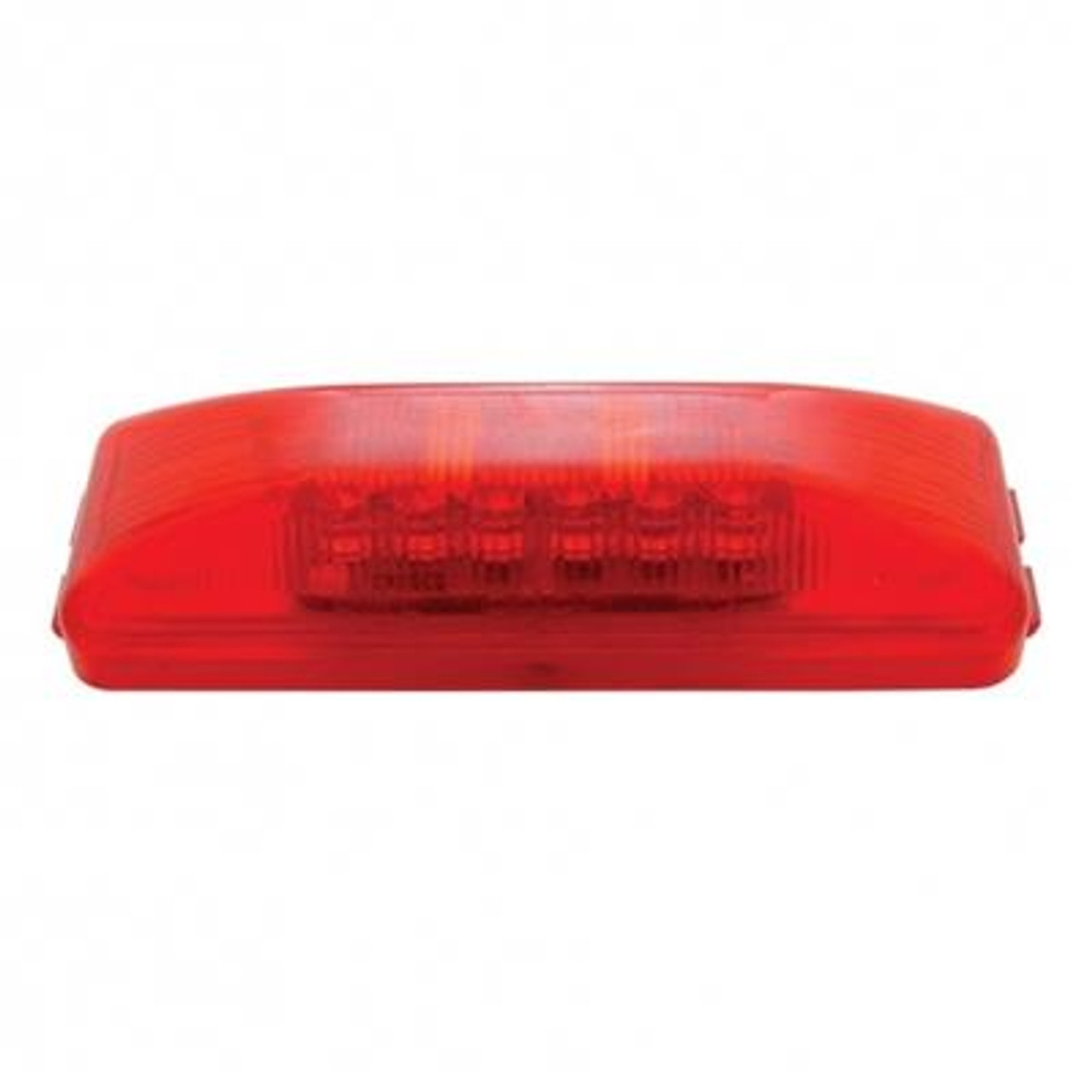 12 LED Rectangular Light (Clearance/Marker) - Red LED/Red Lens (Bulk)