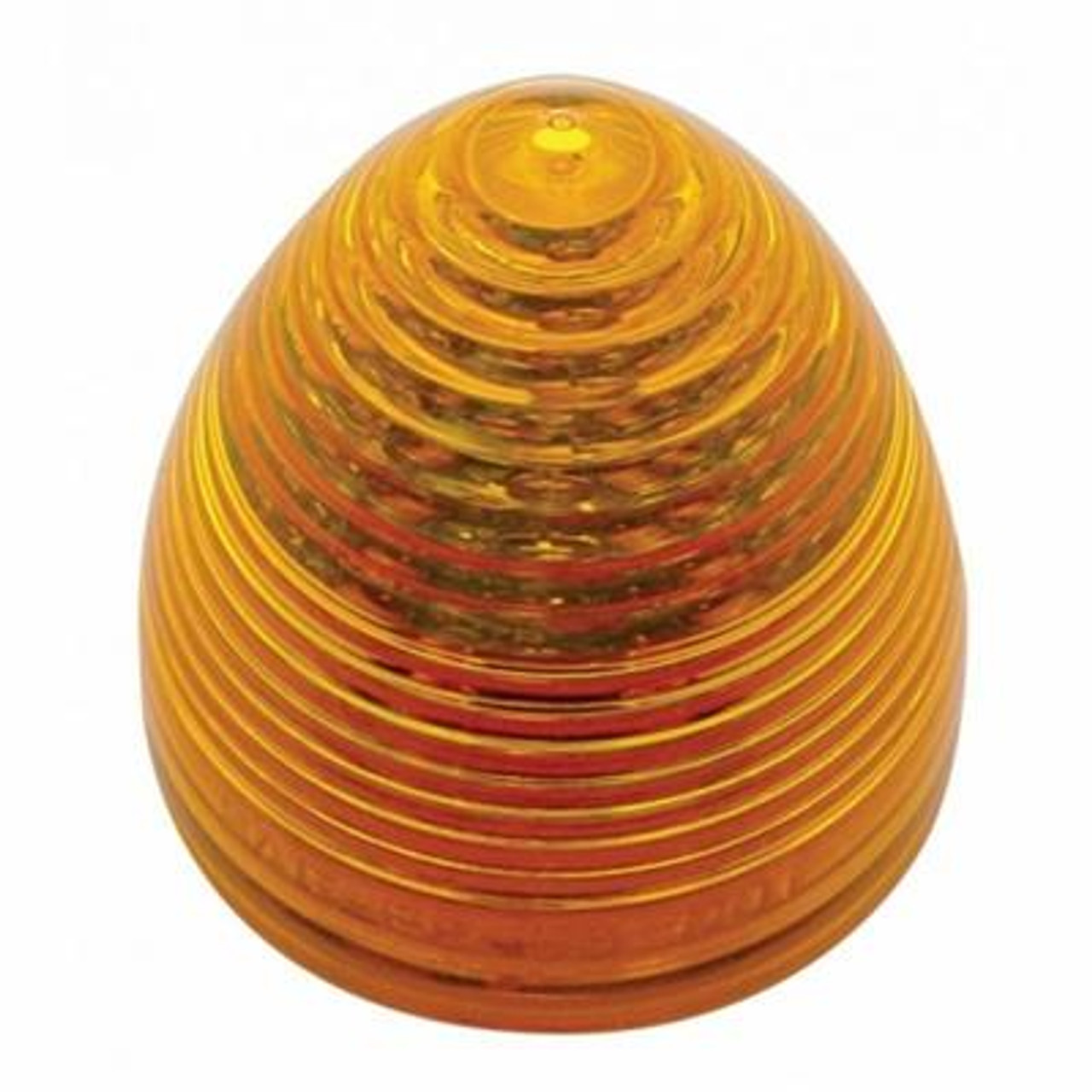 9 LED 2" Round Beehive Light (Clearance/Marker) - Amber LED/Amber Lens (Bulk)