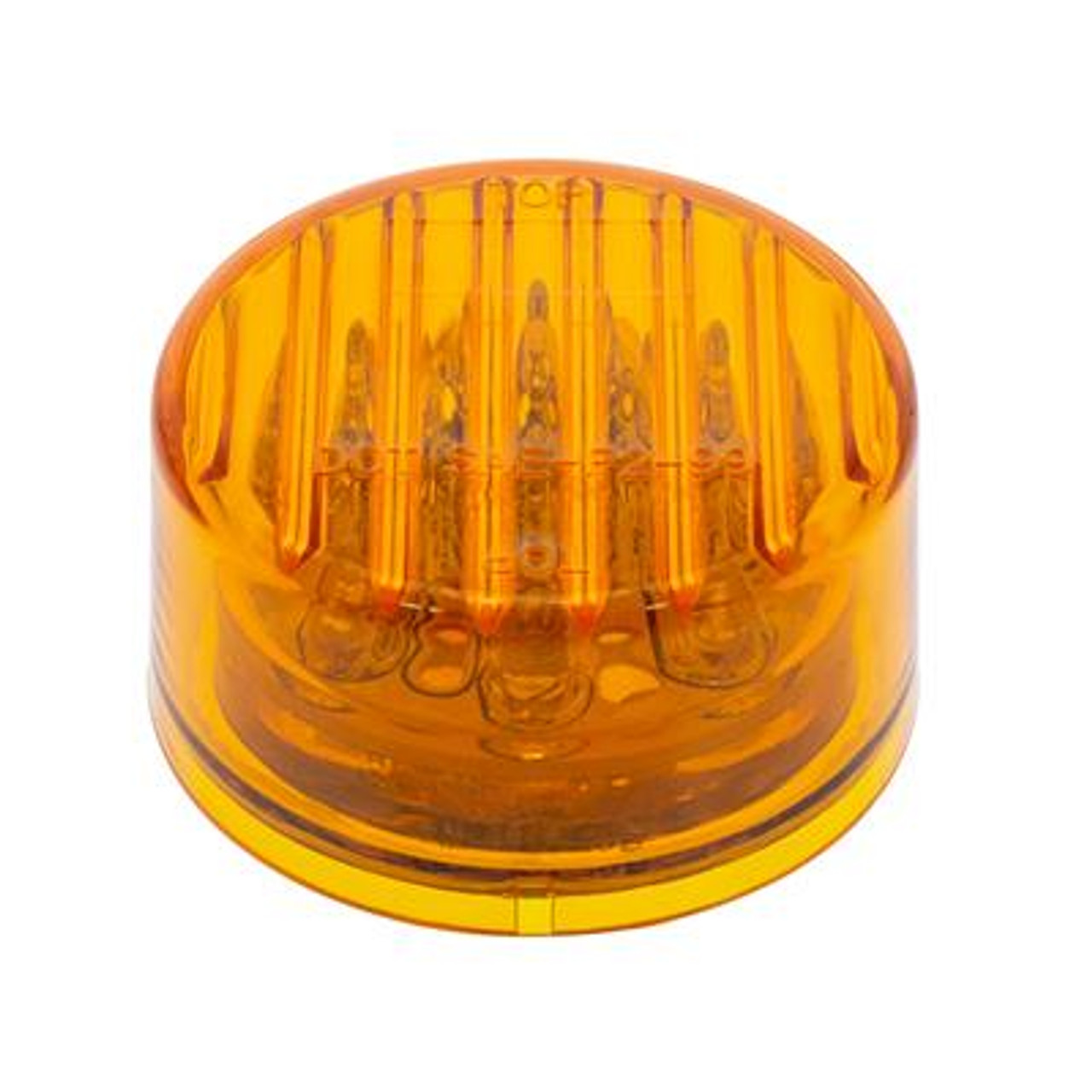9 LED 2" Round Light (Clearance/Marker) - Amber LED/Amber Lens