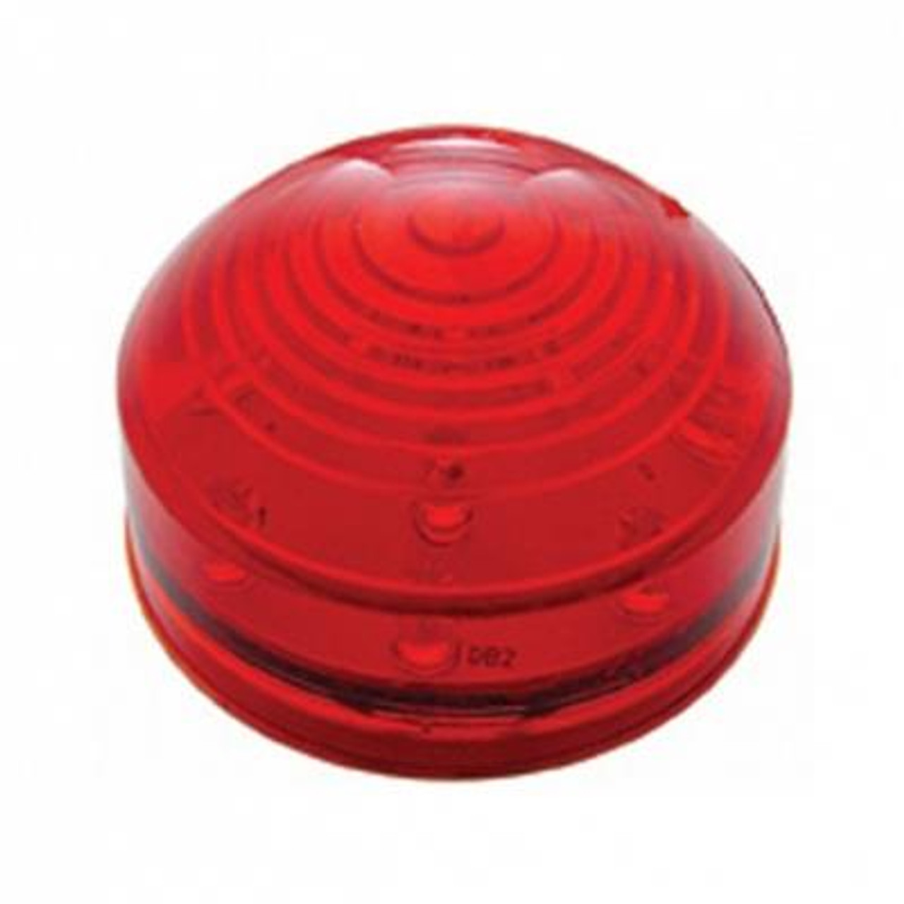 13 LED 2-1/2" Round Roadster Light (Clearance/Marker) - Red LED/Red Lens