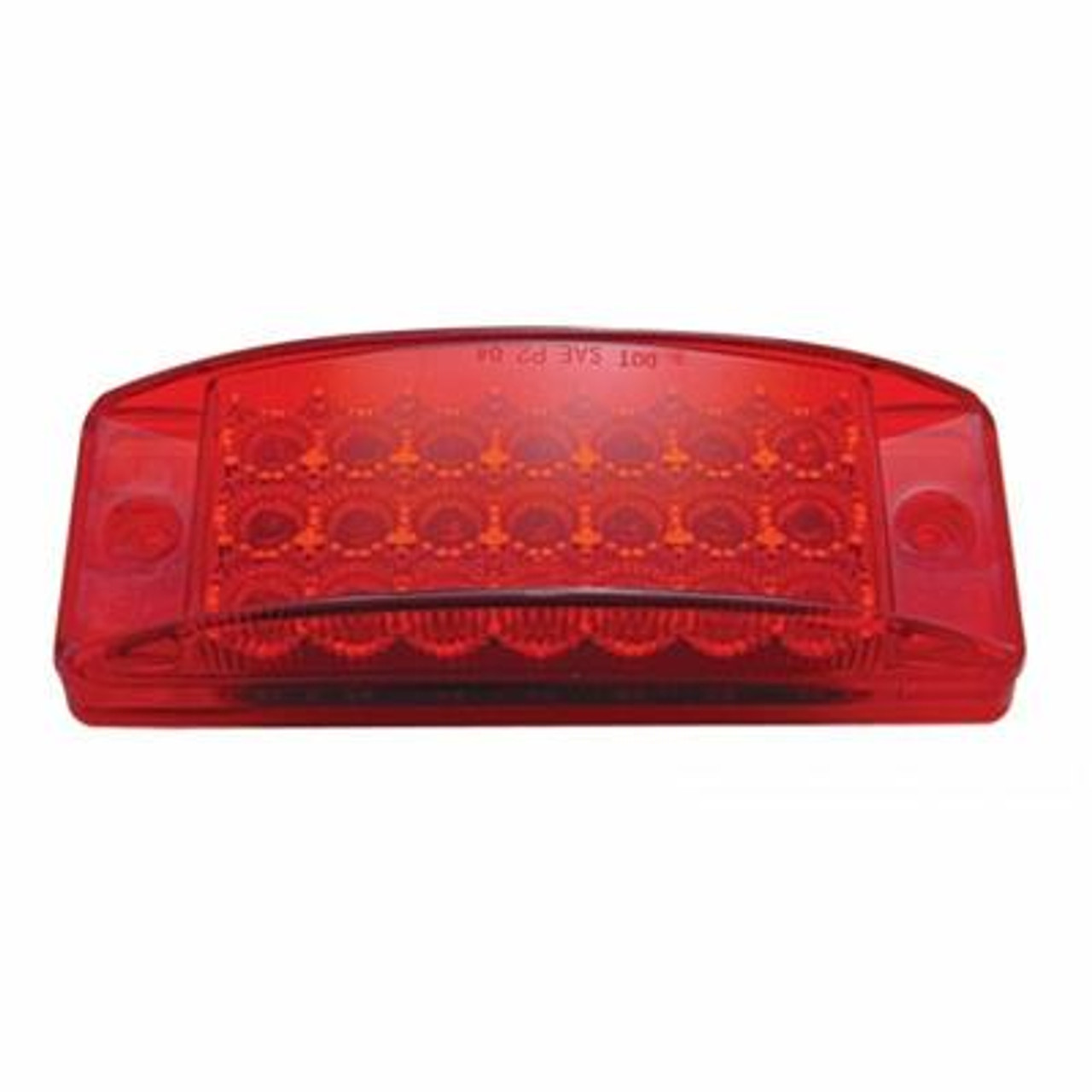 21 LED Reflector Rectangular Light (Clearance/Marker) - Red LED/Red Lens (Bulk)