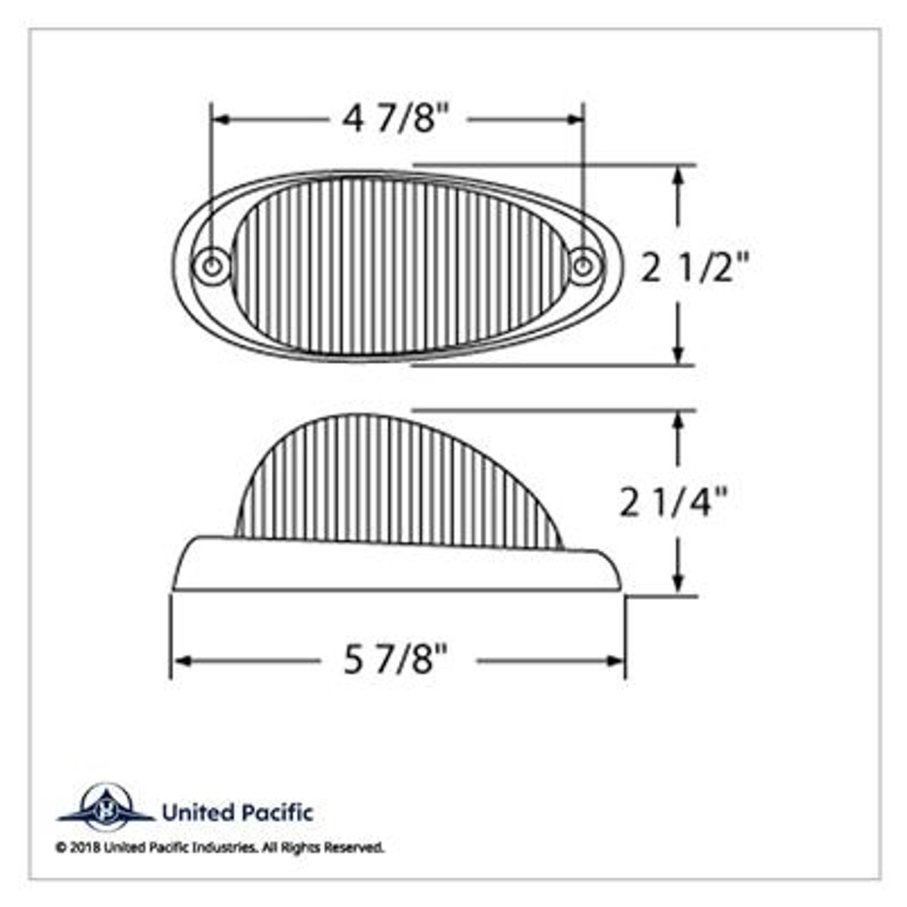 15 LED Freightliner Sleeper Light (Clearance/Marker) - Amber LED/Amber Lens