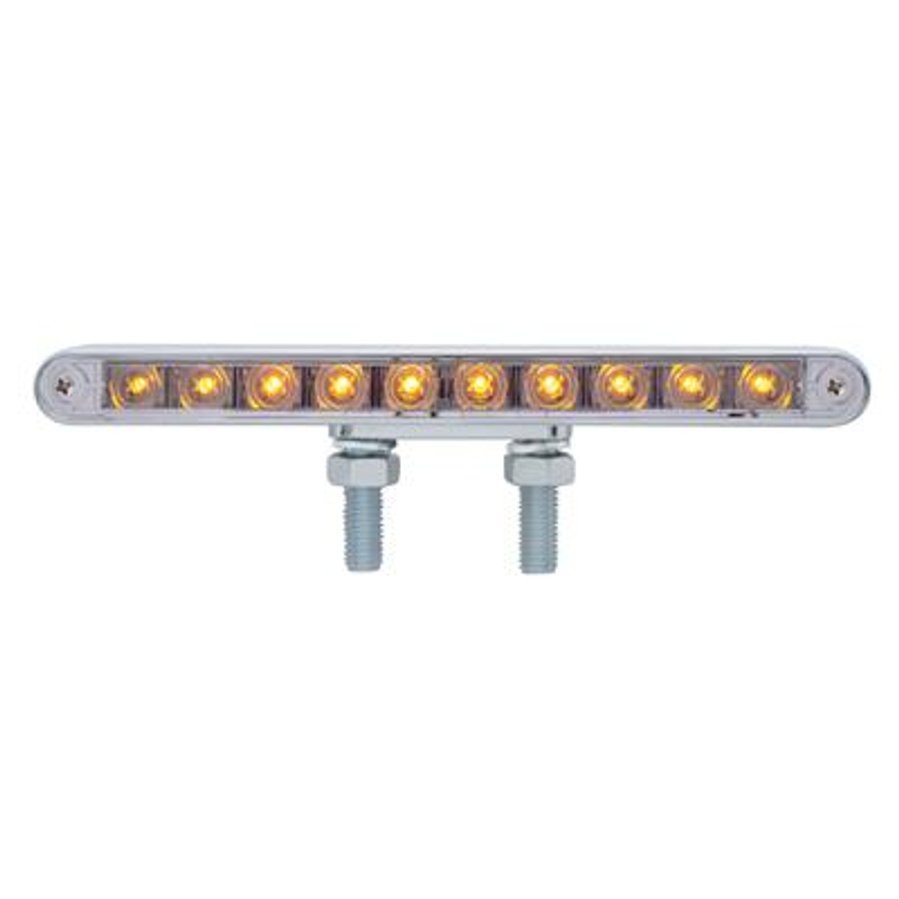 20 LED 9" Double Face Light Bar - Amber LED/Clear Lens