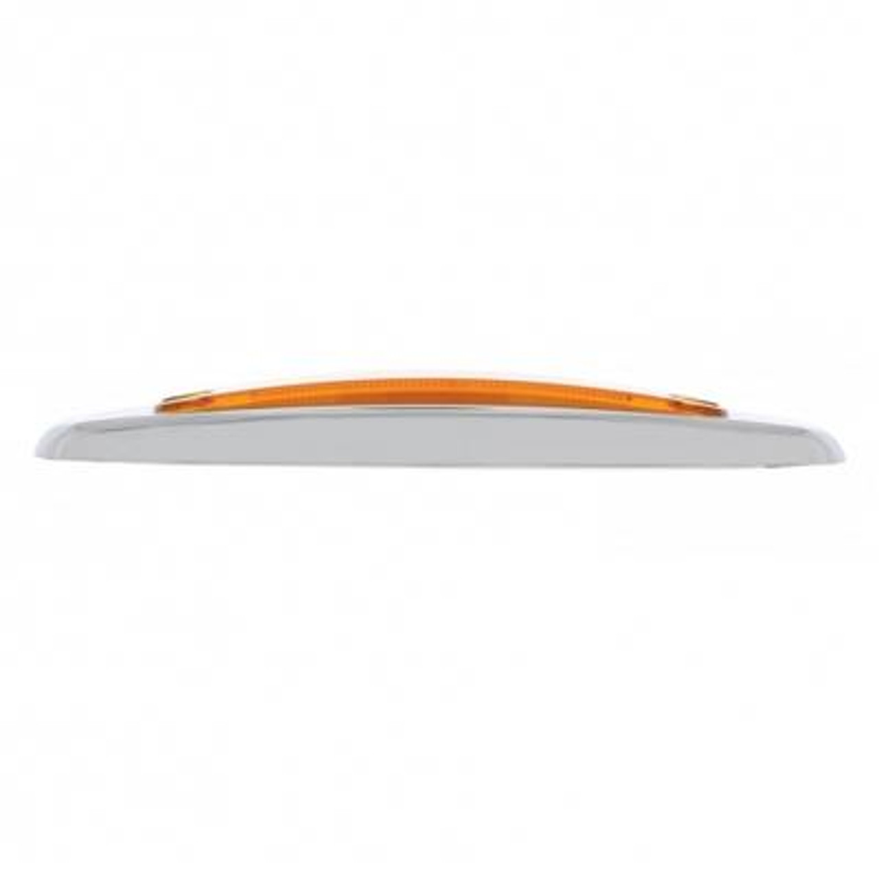 16 LED Rectangular GloLight With Bezel (Clearance/Marker) - Amber LED/Amber Lens