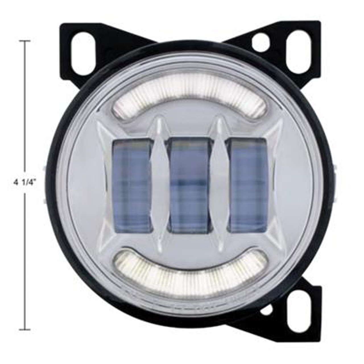 18 LED Fog Light With LED Light Bar For Peterbilt 579 (2012-2021) & Kenworth T660 (2007-2017)-Chrome