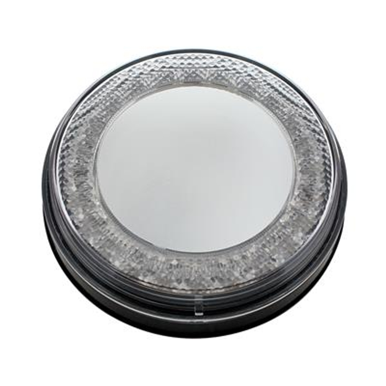 24 LED 4" Round Mirage Light (Stop, Turn & Tail) - Red LED/Clear Lens