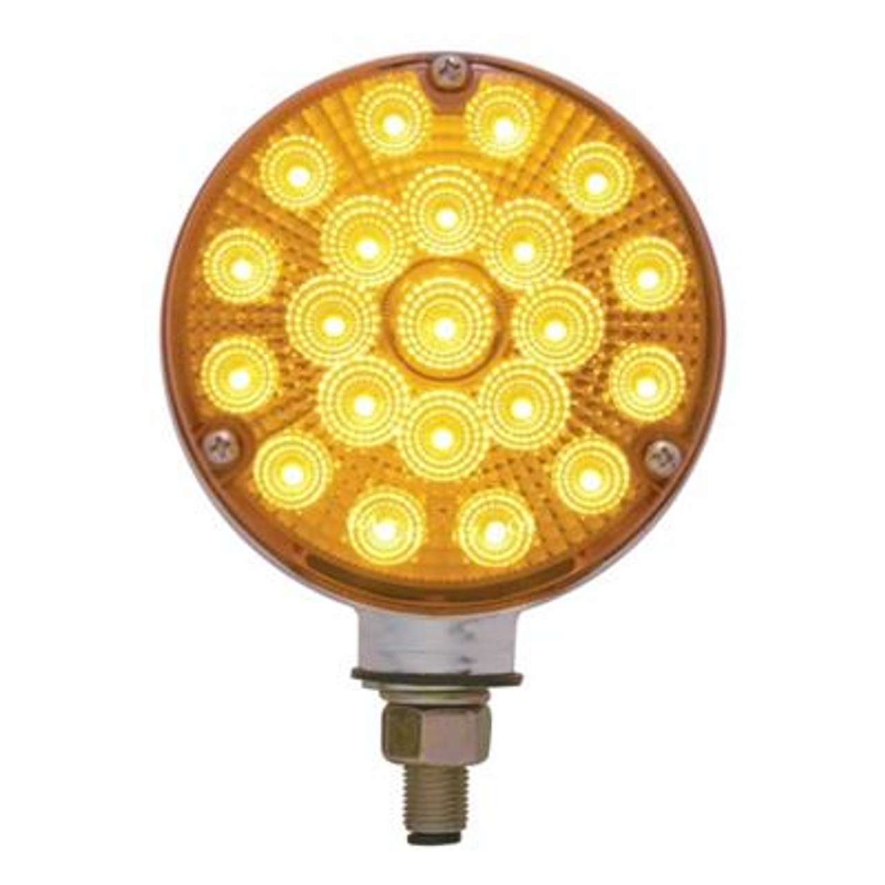 42 LED Reflector Double Face Turn Signal Light - Amber & Red LED/Amber & Red Lens
