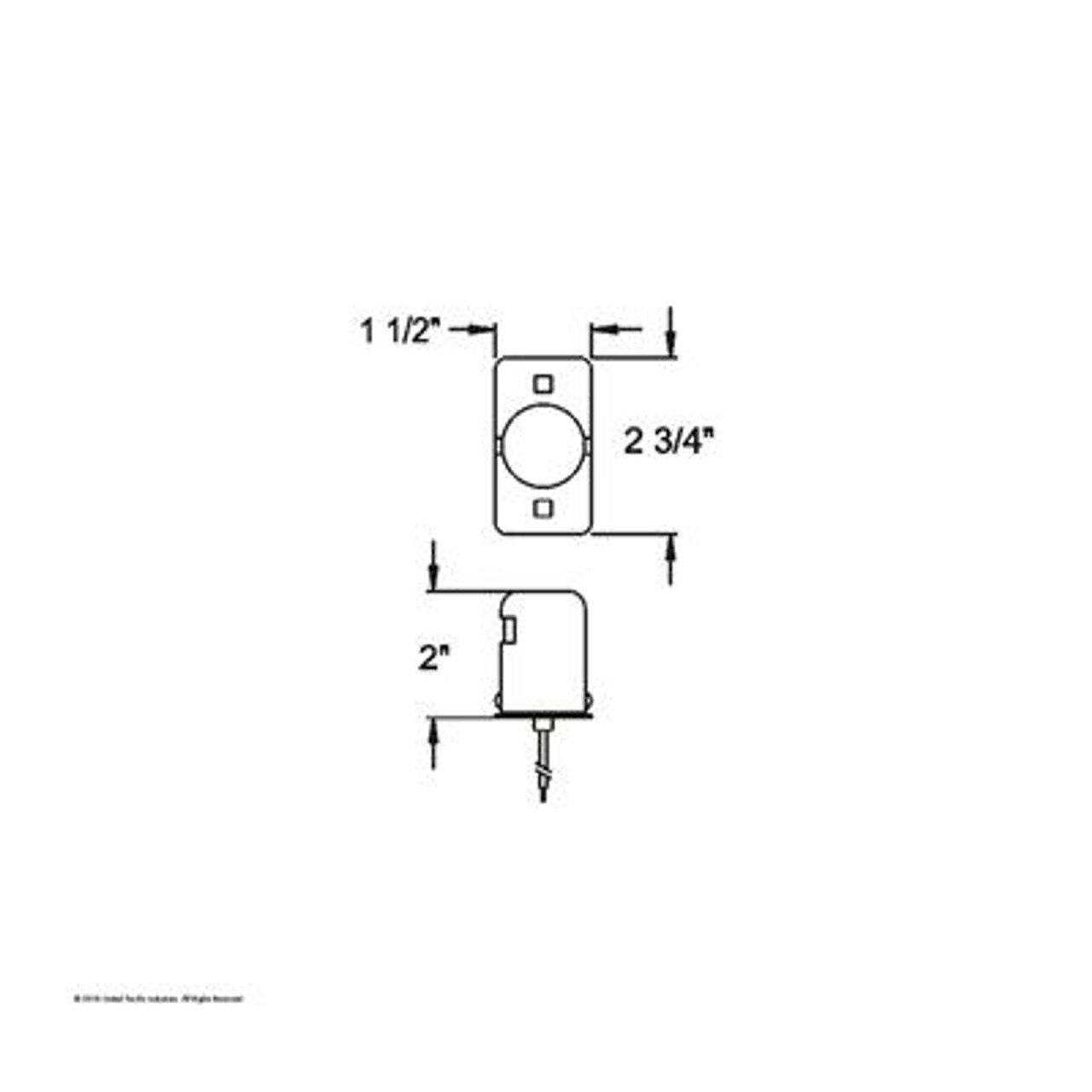 Incandescent License Light With Chrome Plated Steel Housing & Mounting Bracket (Bulk)