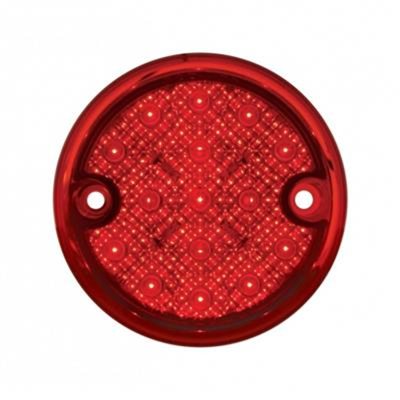 30 LED 3" Dual Function Reflector Double Face Light Kit - Amber & Red LED/Amber & Red Lens