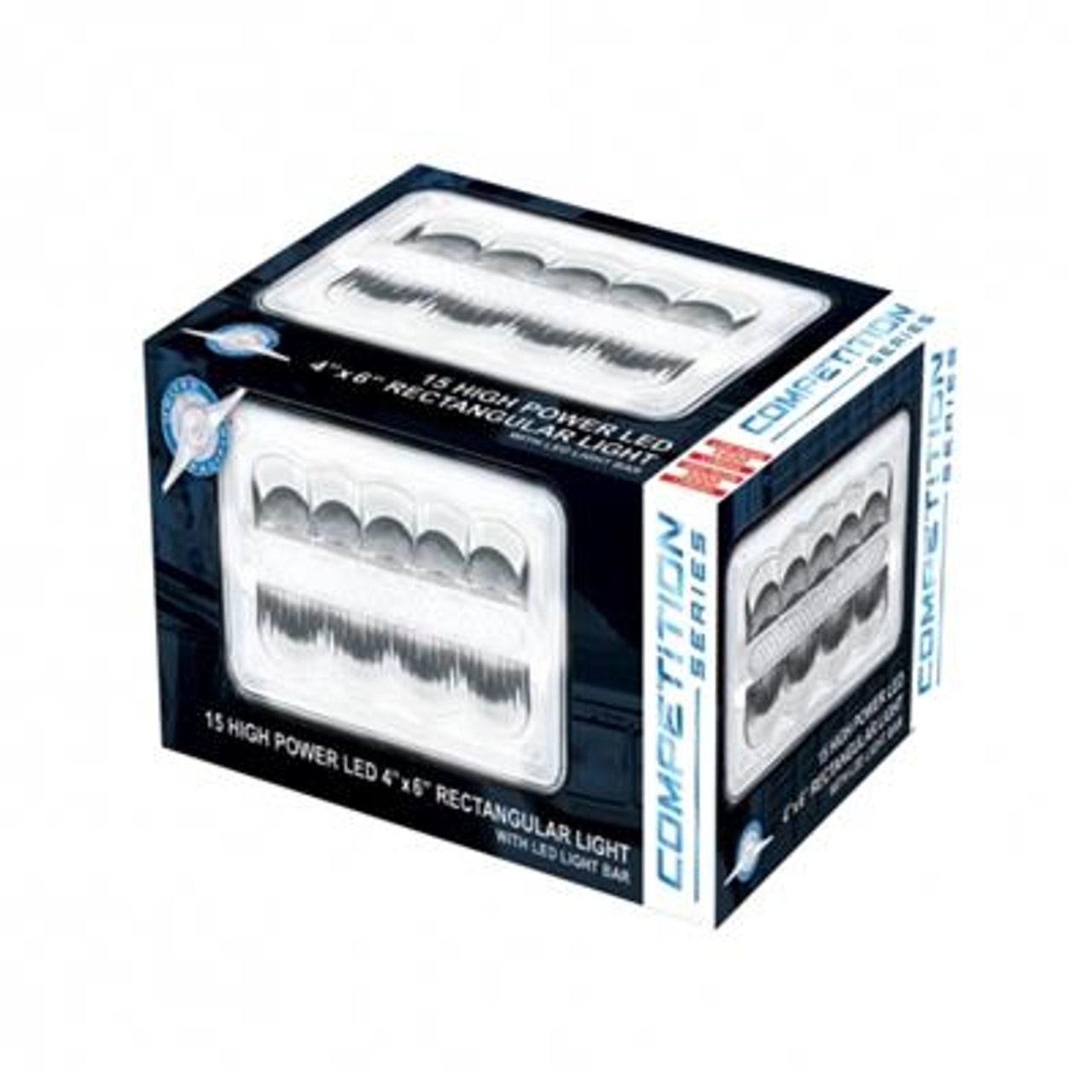 ULTRALIT - 9 High Power LED Rectangular Light With Position Light Bar