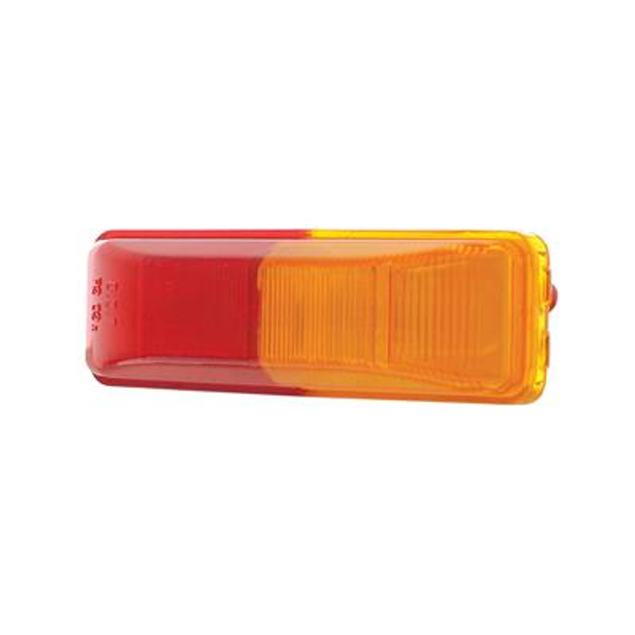 Incandescent Rectangular Fender Mount Light (Clearance/Marker) - Amber & Red Lens