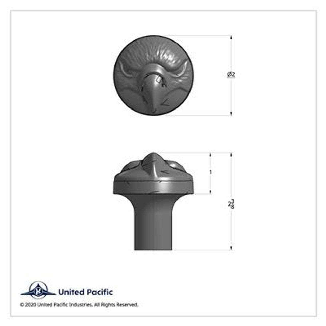 Chrome Eagle Air Valve Knob