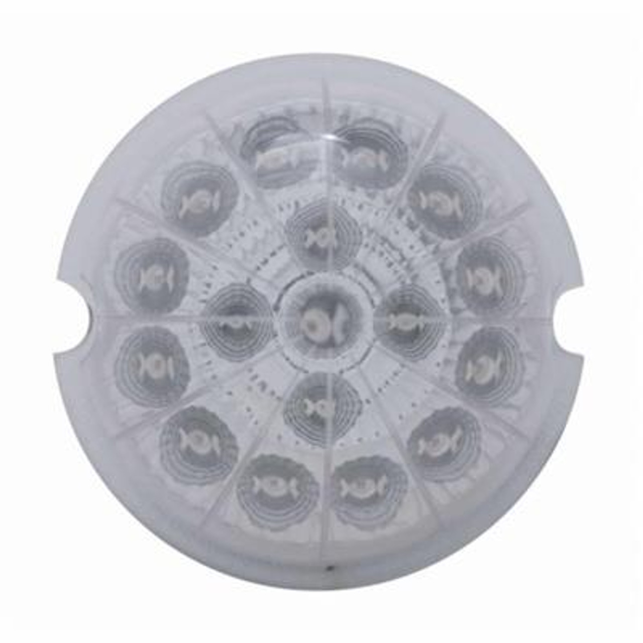 17 LED Watermelon Reflector Cab Light - Red LED/Clear Lens