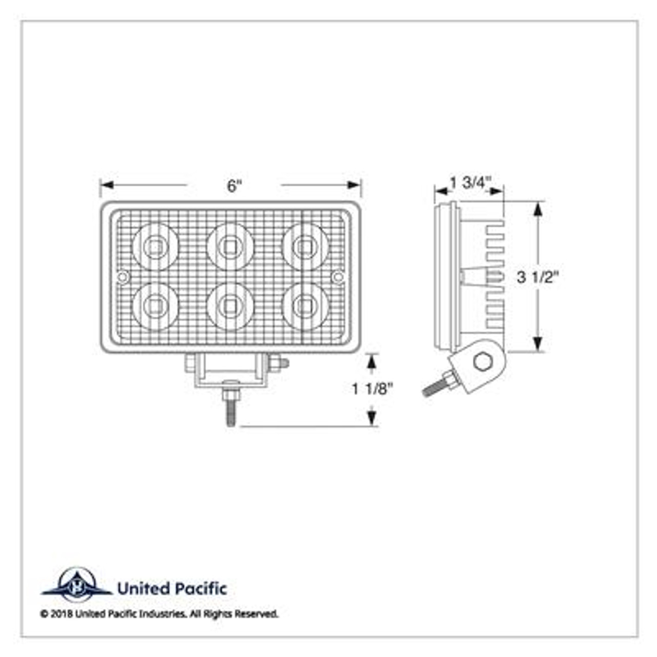 61 LED Freightliner Daytime Running Light (Driver) Amber LED/Amber Lens