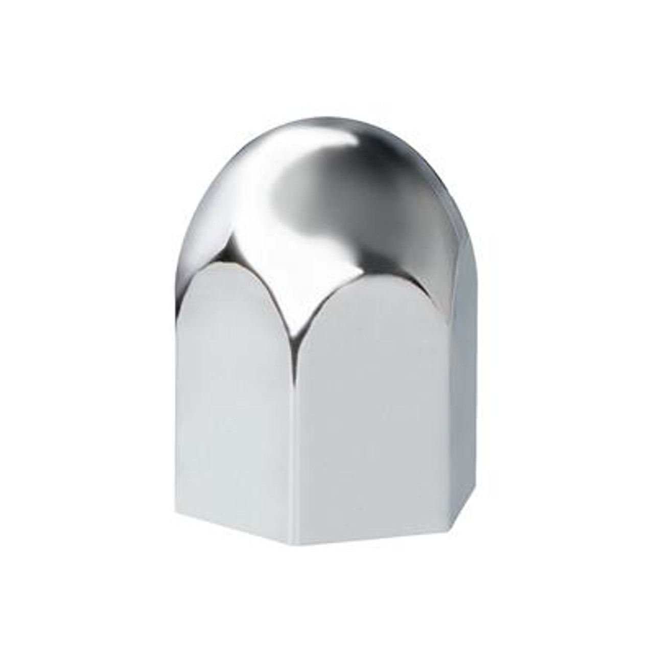 1-1/2" X 2-1/4" Chrome Plastic Standard Nut Covers - Push-On (Box Of 20 )