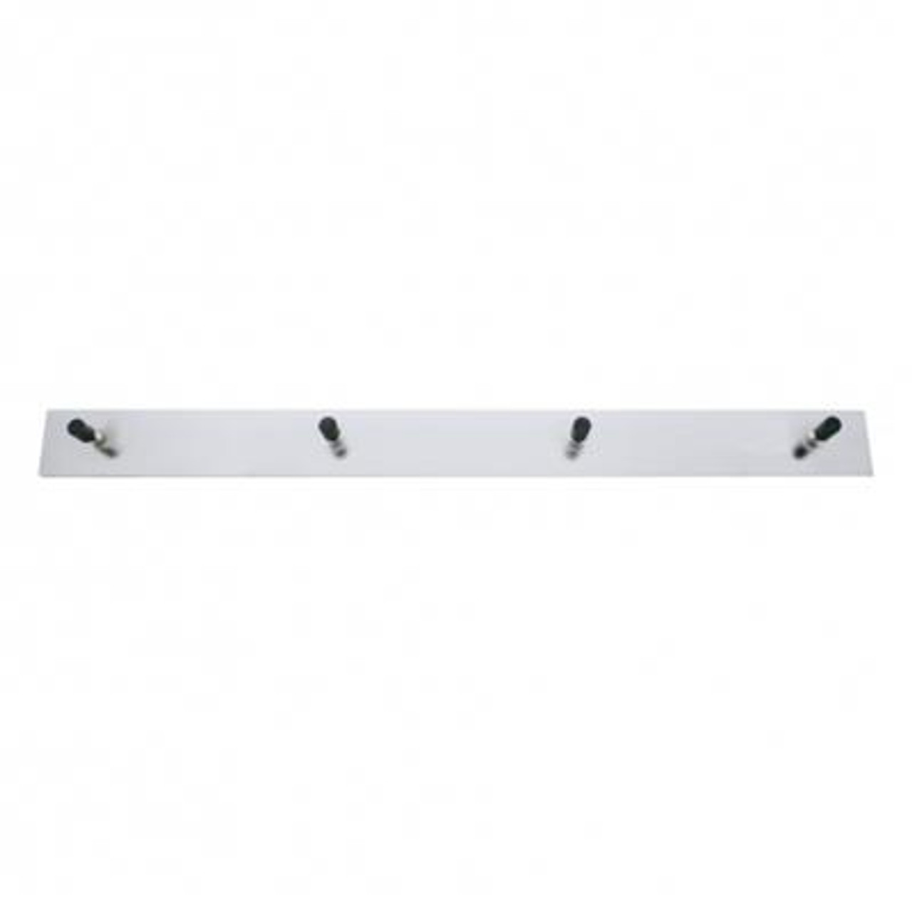 2" X 24" Stainless Top Mud Flap Plate - Welded Stud