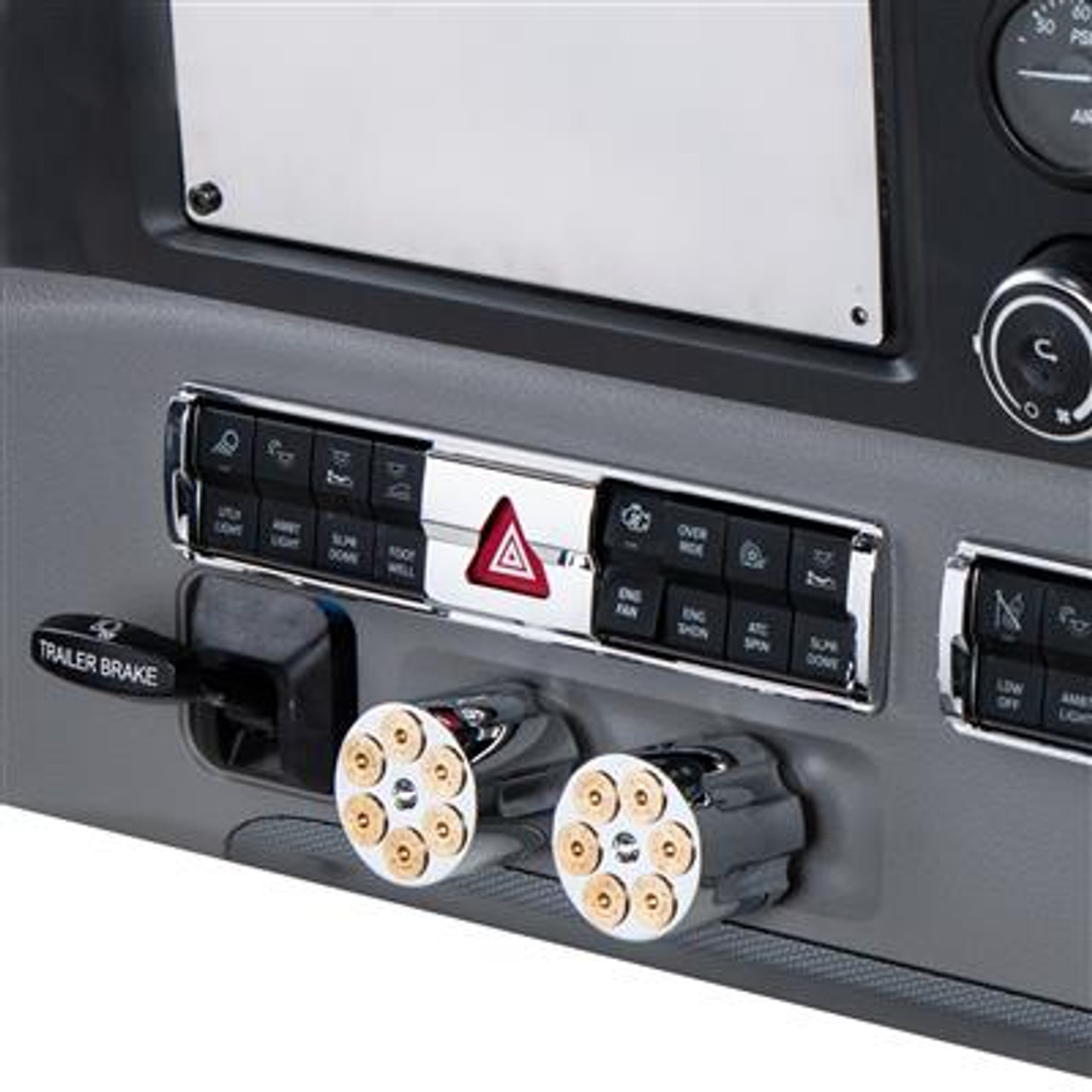 Chrome Hazard Switch Panel Trim For 2018-2022 Freightliner Cascadia