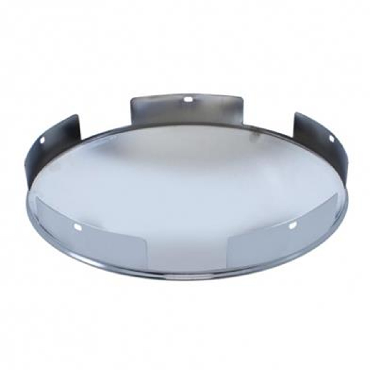 5 Even Notched Chrome Dome Front Hub Cap - 1" Lip