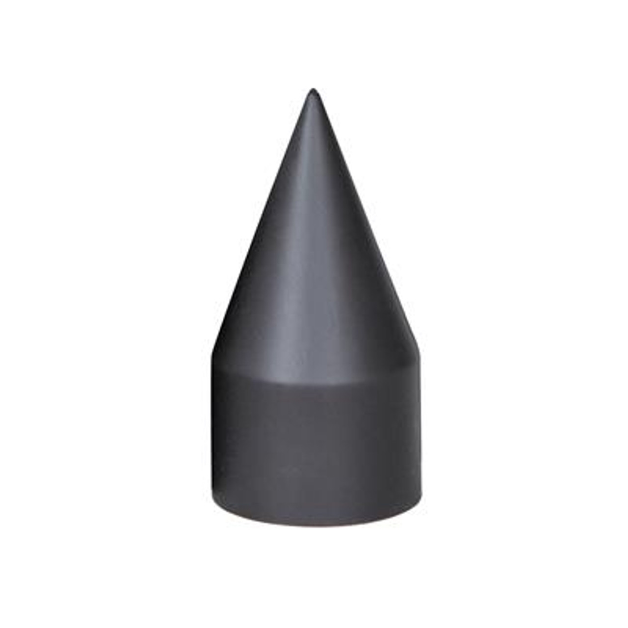 33mm x 4-1/8" Matte Black Spike Nut Cover - Thread-On (Bulk)