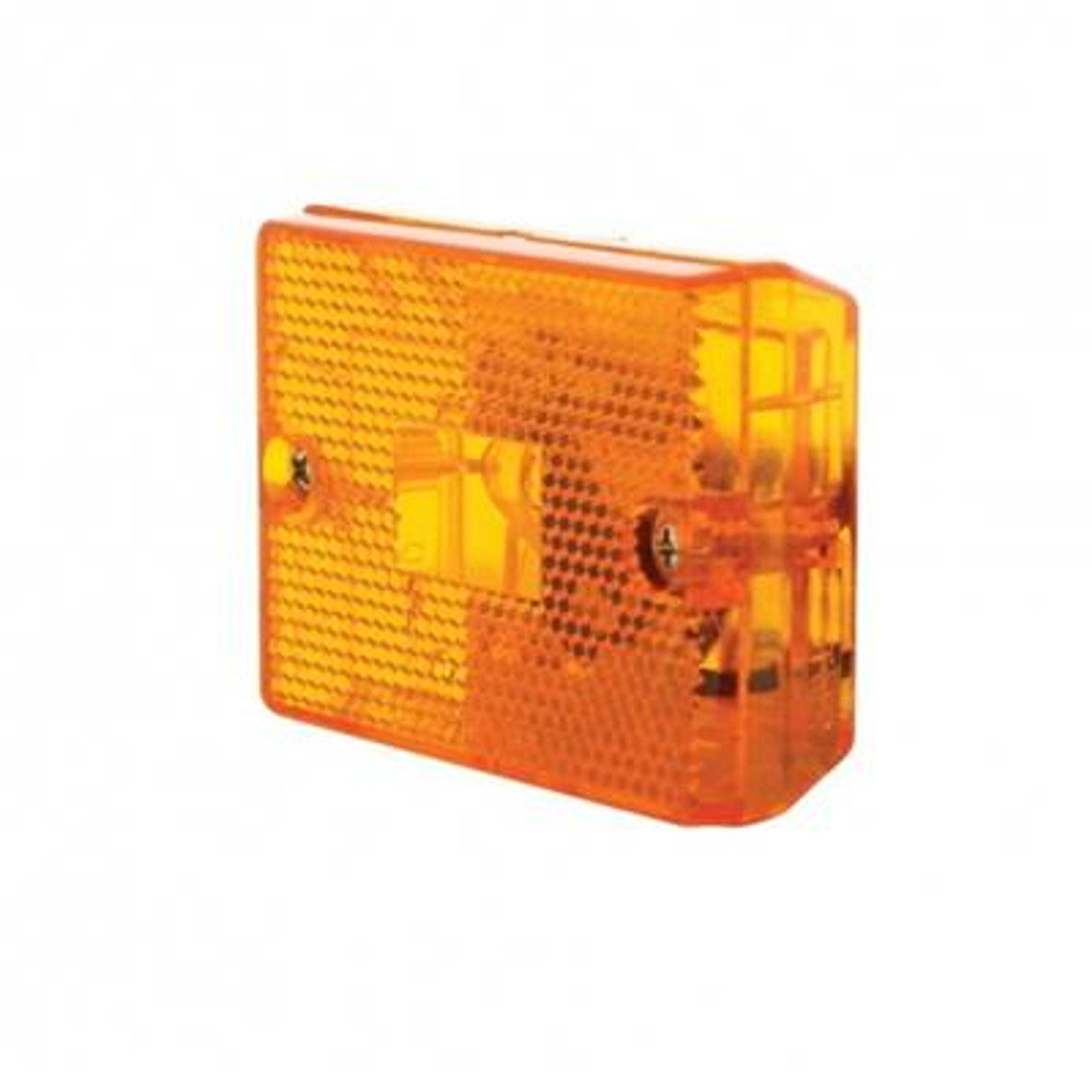 Rectangular Light (Clearance/Marker) With Reflex Lens - Amber Lens