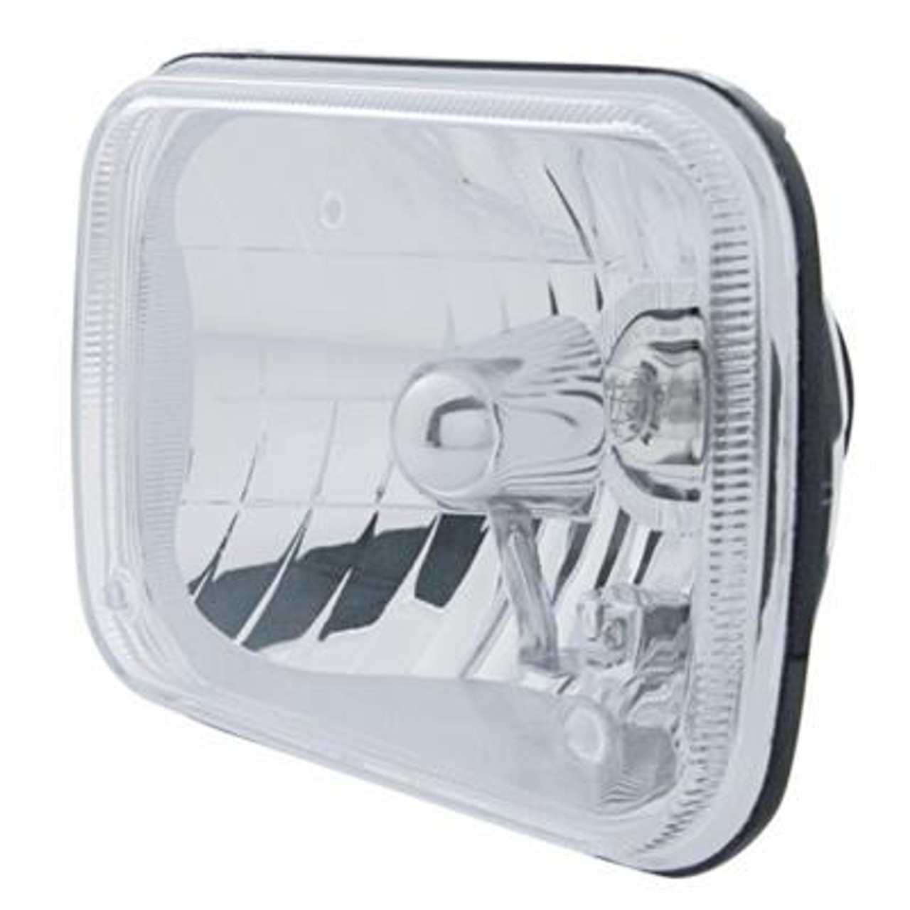 ULTRALIT - 5" X 7" Crystal Rectangular Headlight, Glass Lens