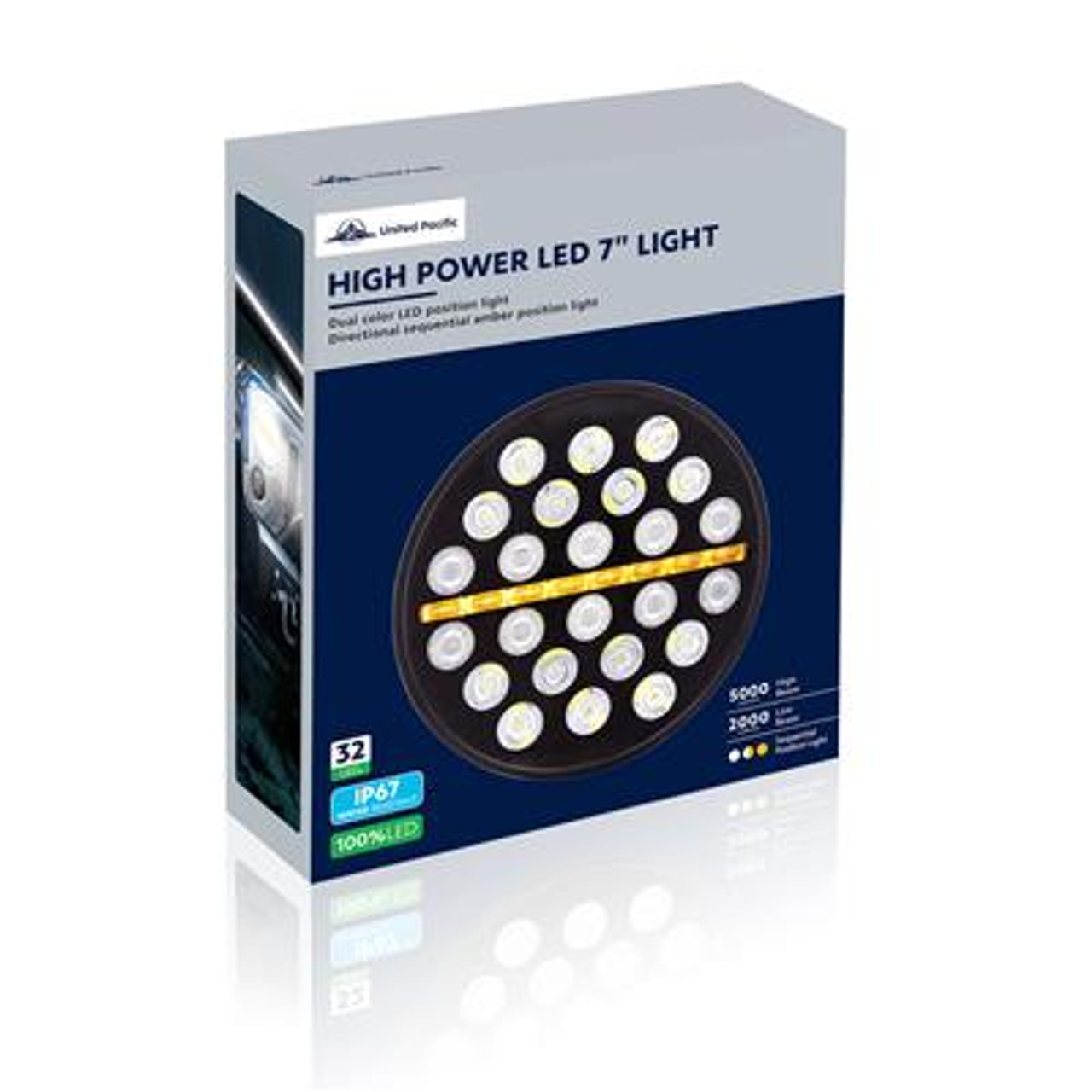 ULTRALIT - 24 High Power LED Circular Light With Dual Color LED Position Light Bar