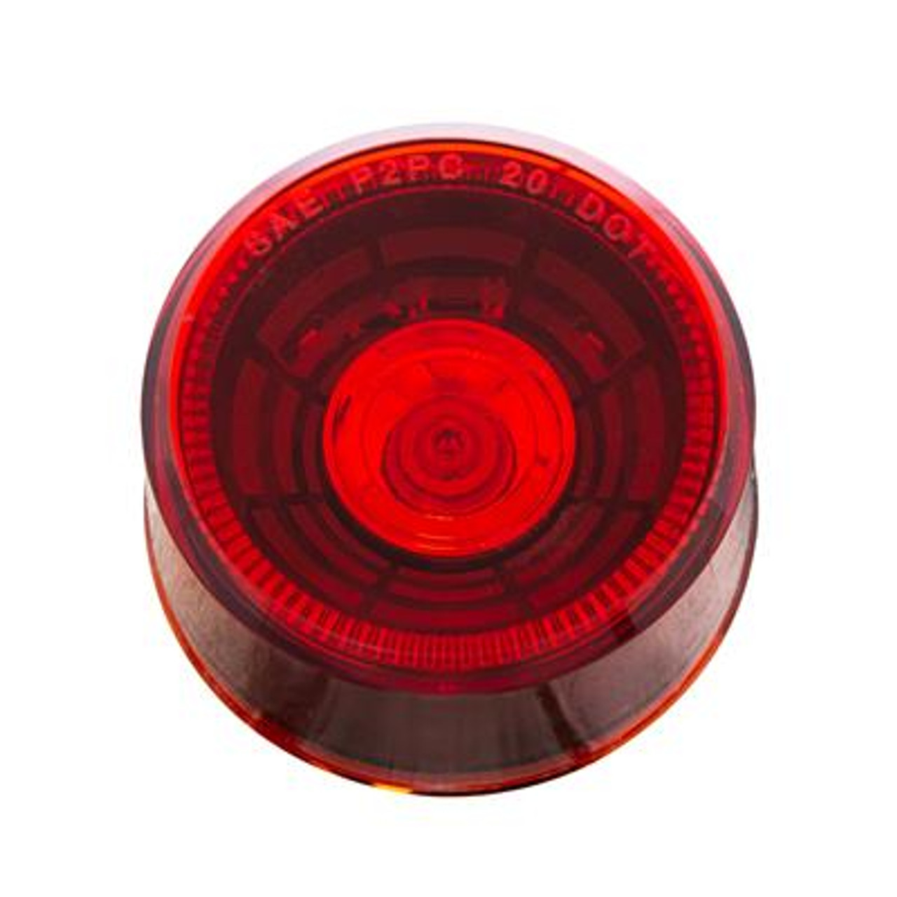 4 LED 2" Round Abyss Light (Clearance/Marker) - Red LED/Red Lens