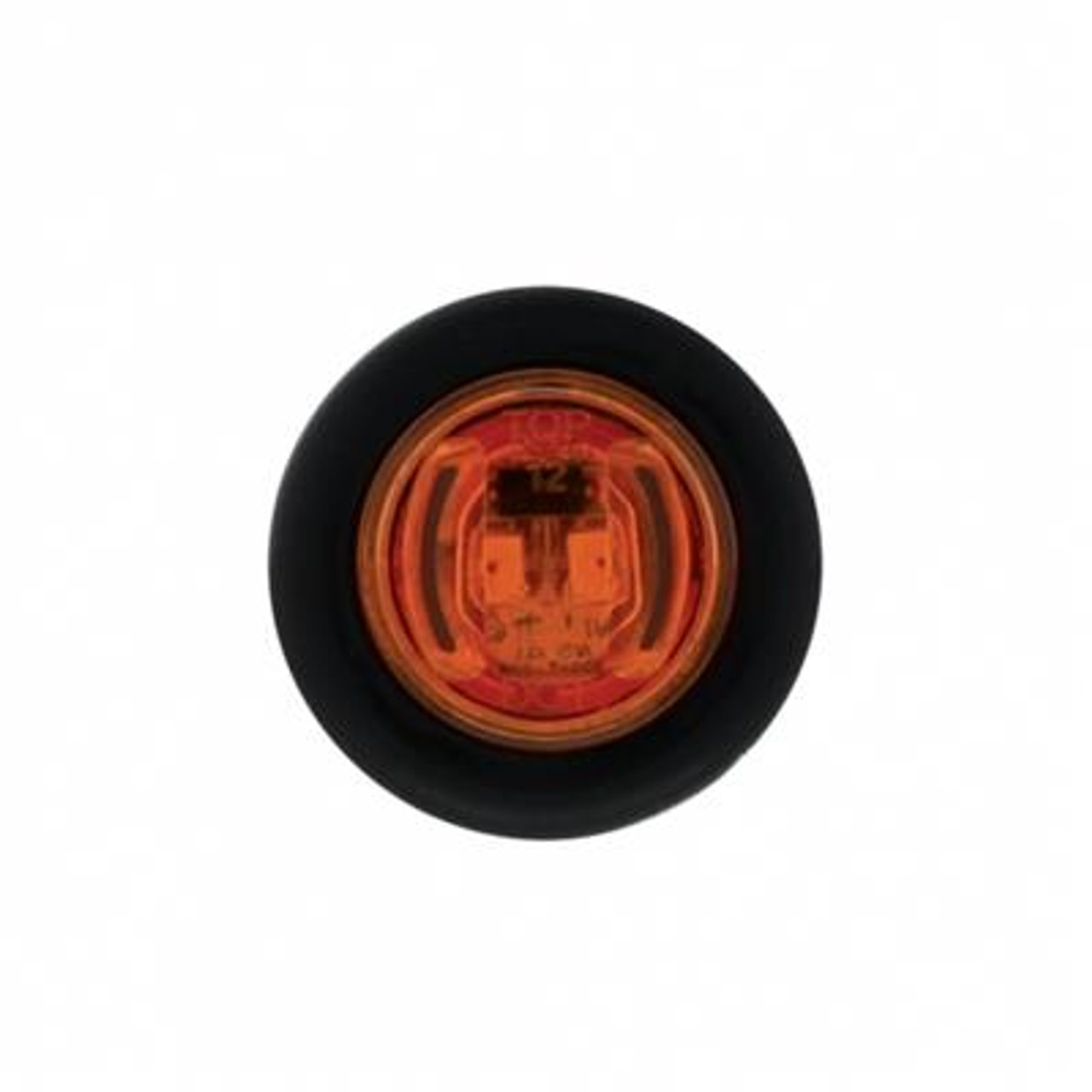 2 LED Mini Light (Clearance/Marker) With Rubber Grommet - Amber LED/Amber Lens (Bulk)