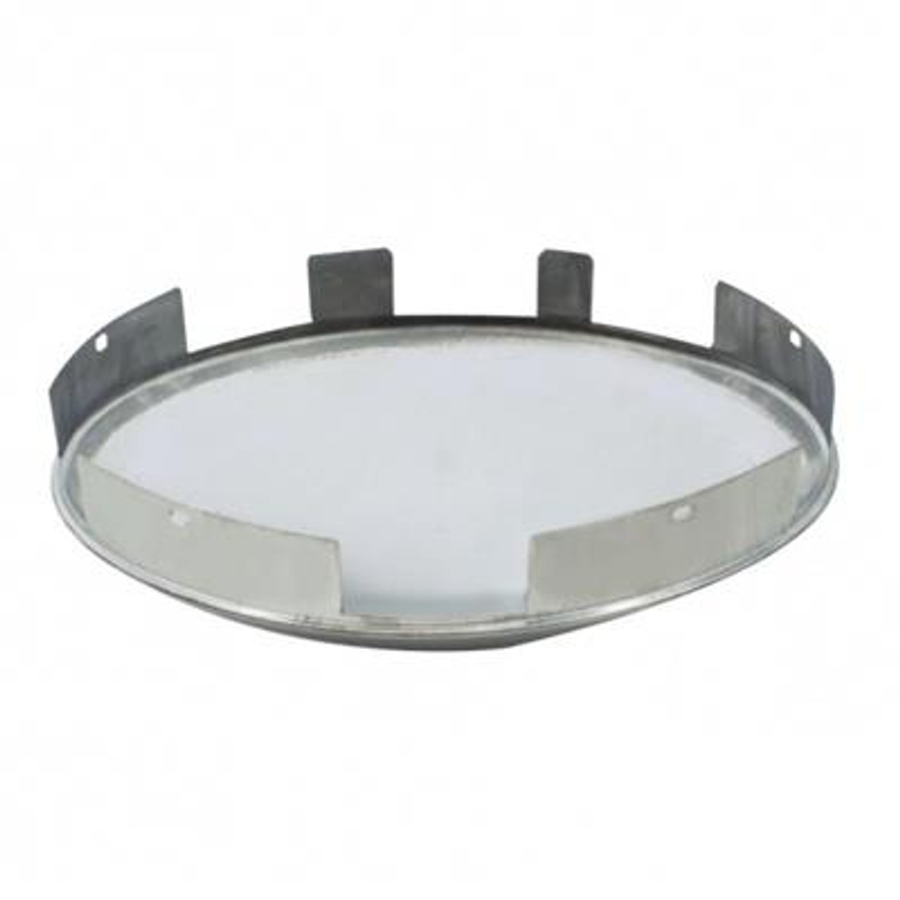 Universal Stainless Steel Dome Front Hub Cap - 1" Lip