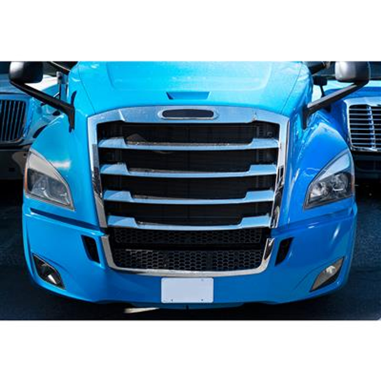 Chrome Grille With Bug Screen For 2018-2022 Freightliner Cascadia