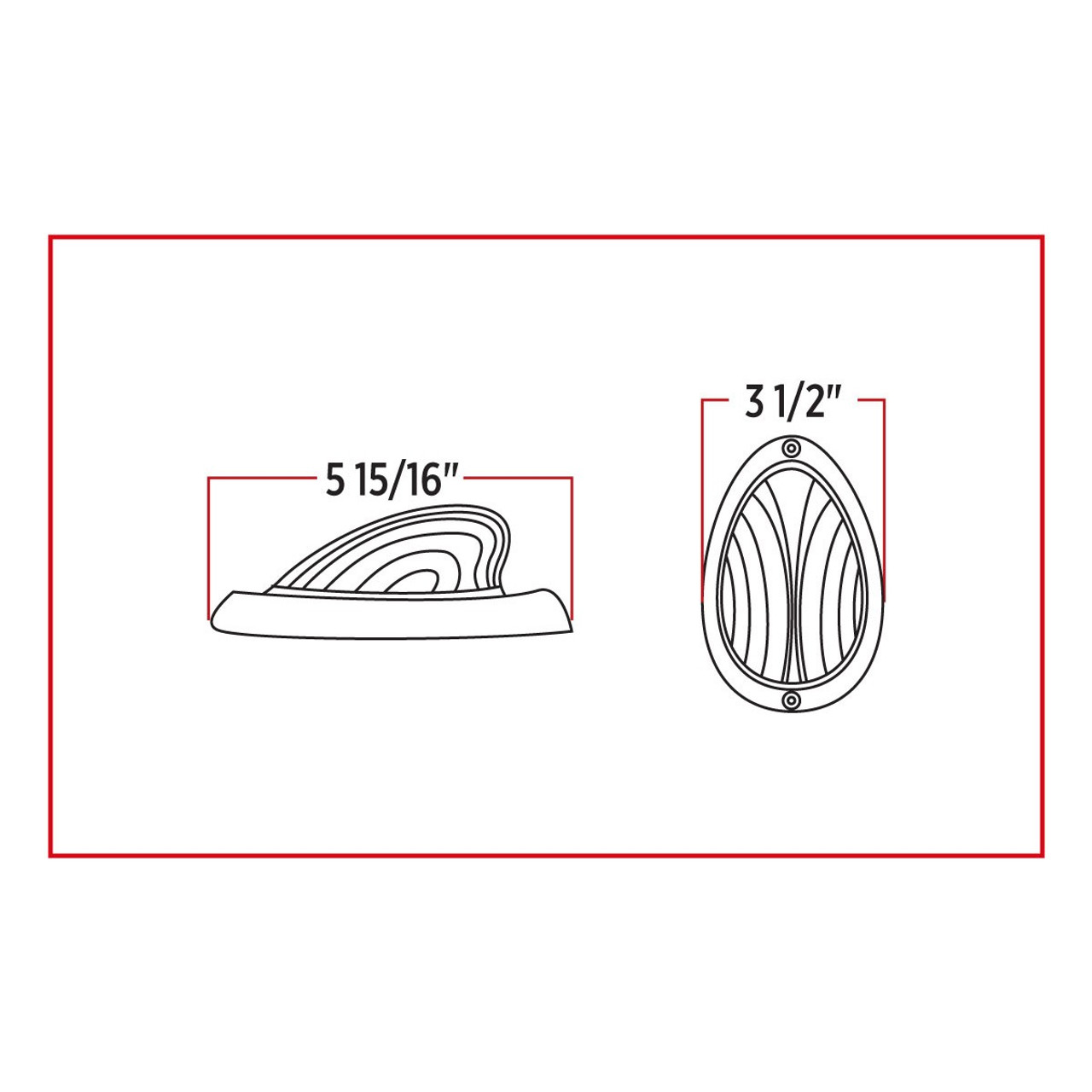 AMBER CLEARANCE & MARKER FREIGHTLINER LED SLEEPER LIGHT - 35 DIODES