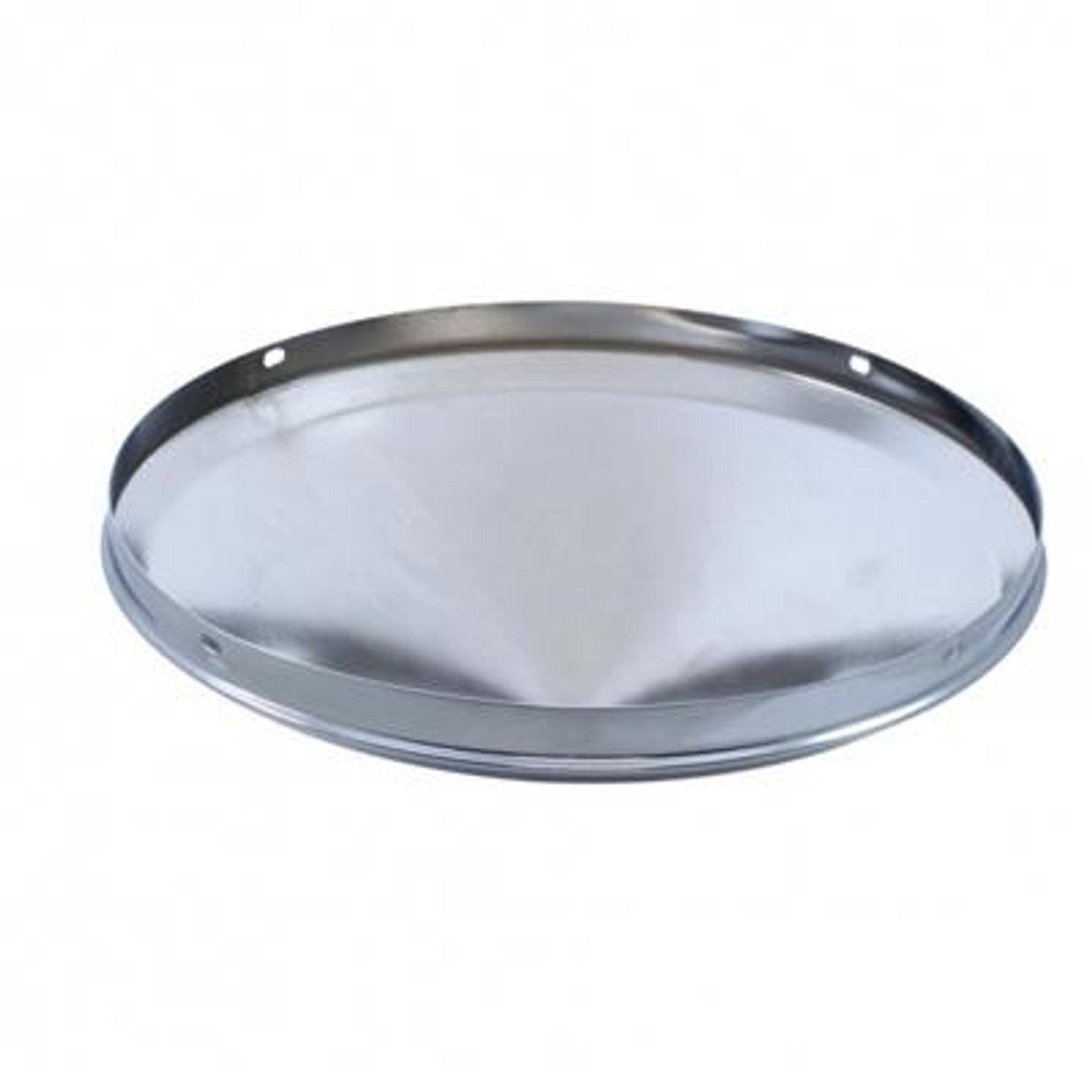 No Notch Chrome Pointed Front Hub Cap - 1/2" Lip