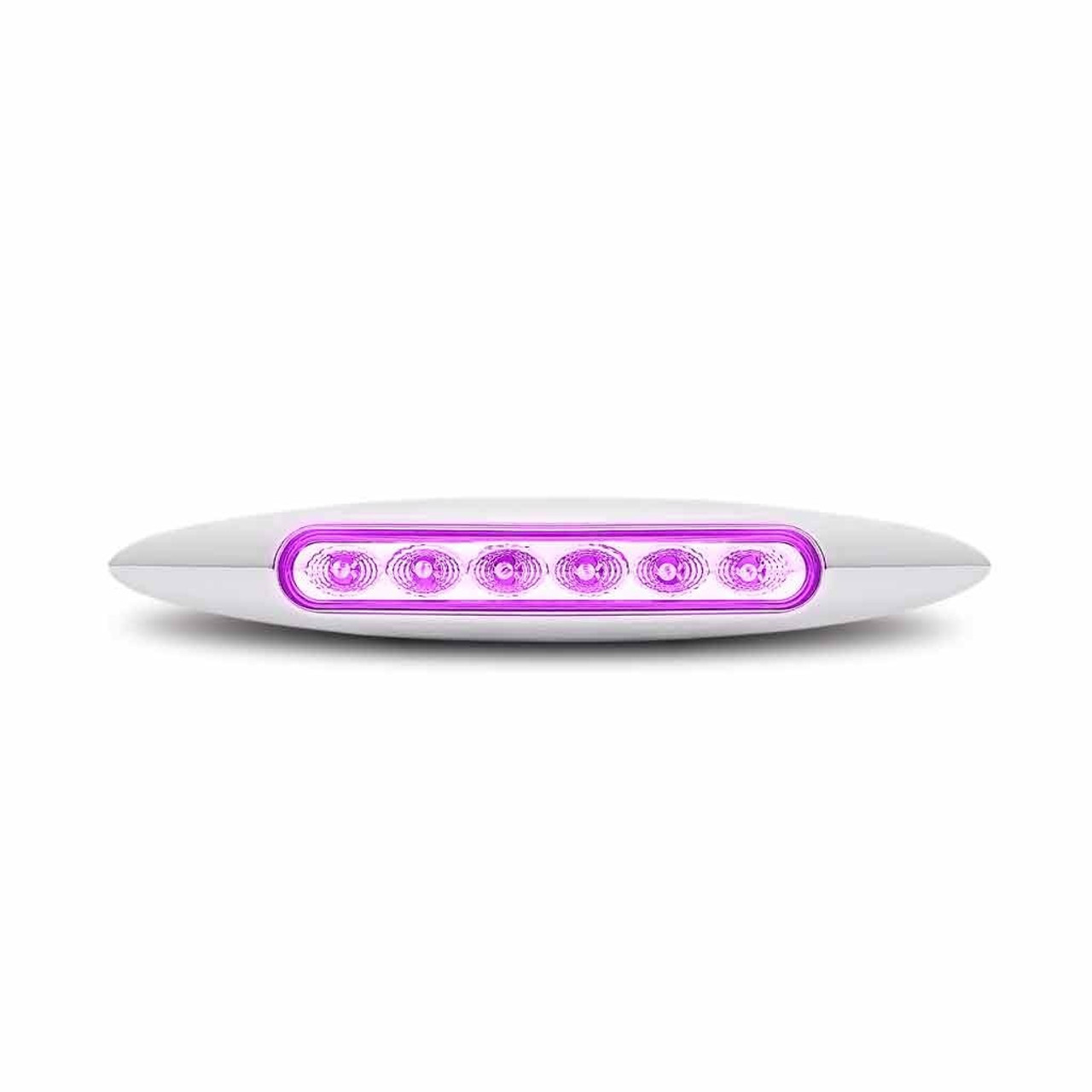6" DUAL REVOLUTION AMBER MARKER TO PURPLE AUXILIARY SLIM LED LIGHT (6 DIODES)
