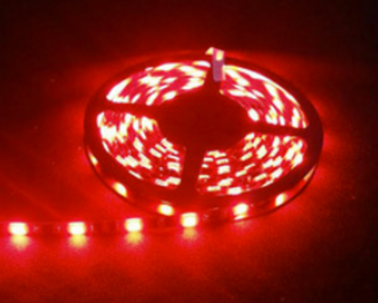 5 Meter Red LED Light Strip With Connectors