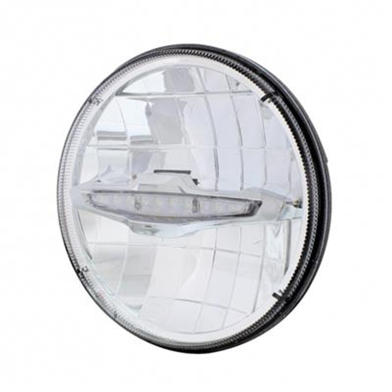 ULTRALIT - 3 High Power LED 7" Headlight With 10 White LED Position Light