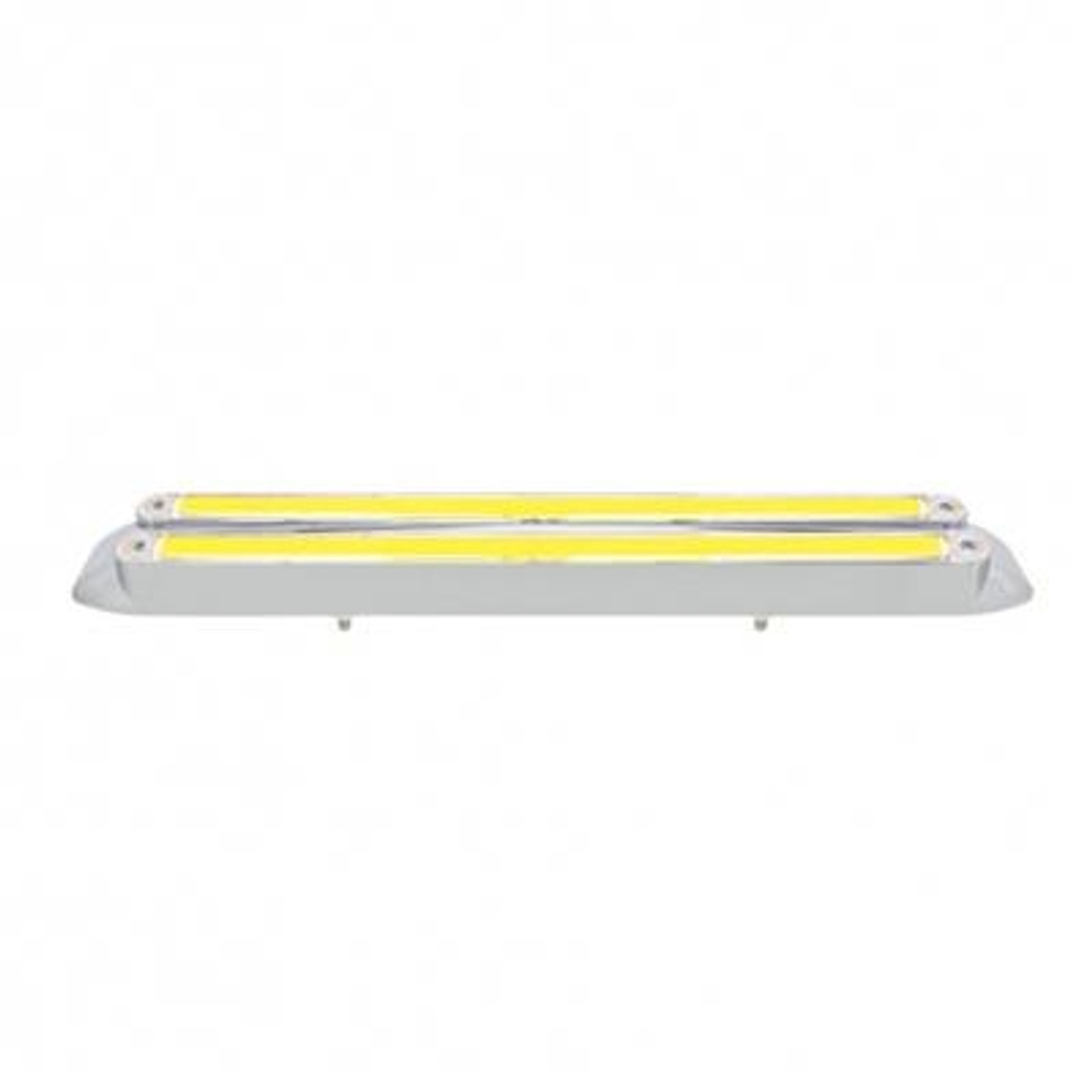 Dual  24 LED Dual Function 12" GloLight Bar With Bezel - Amber LED/Clear Lens