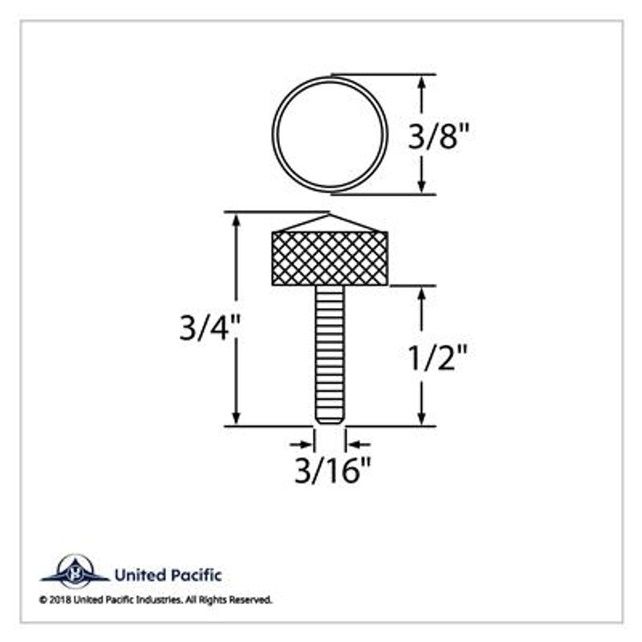 Small Dash Screw With Green Crystal For Peterbilt (2-Pack)