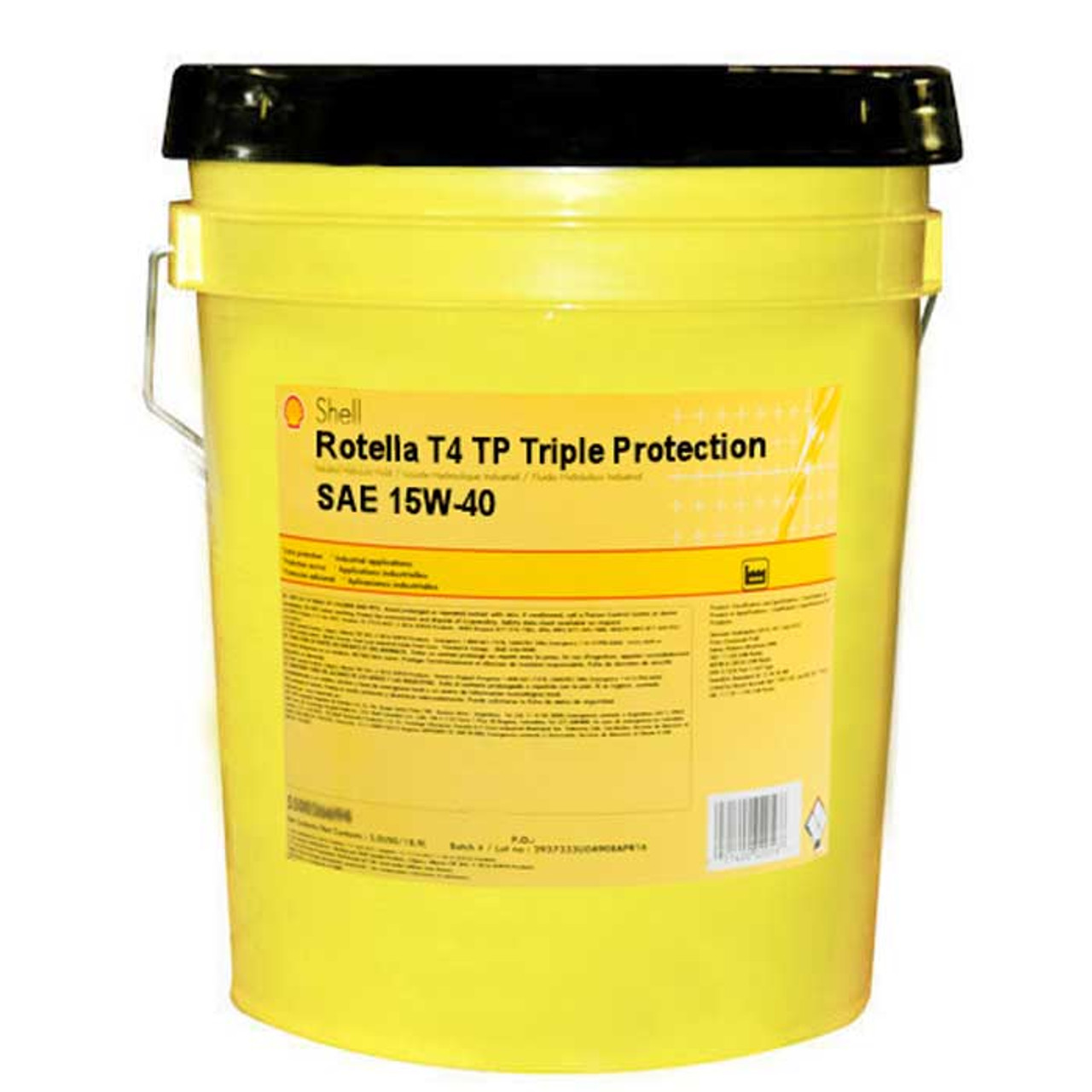 SHELL Rotella T4 Triple Protection SAE 15W-40 – 5 Gallon Pail